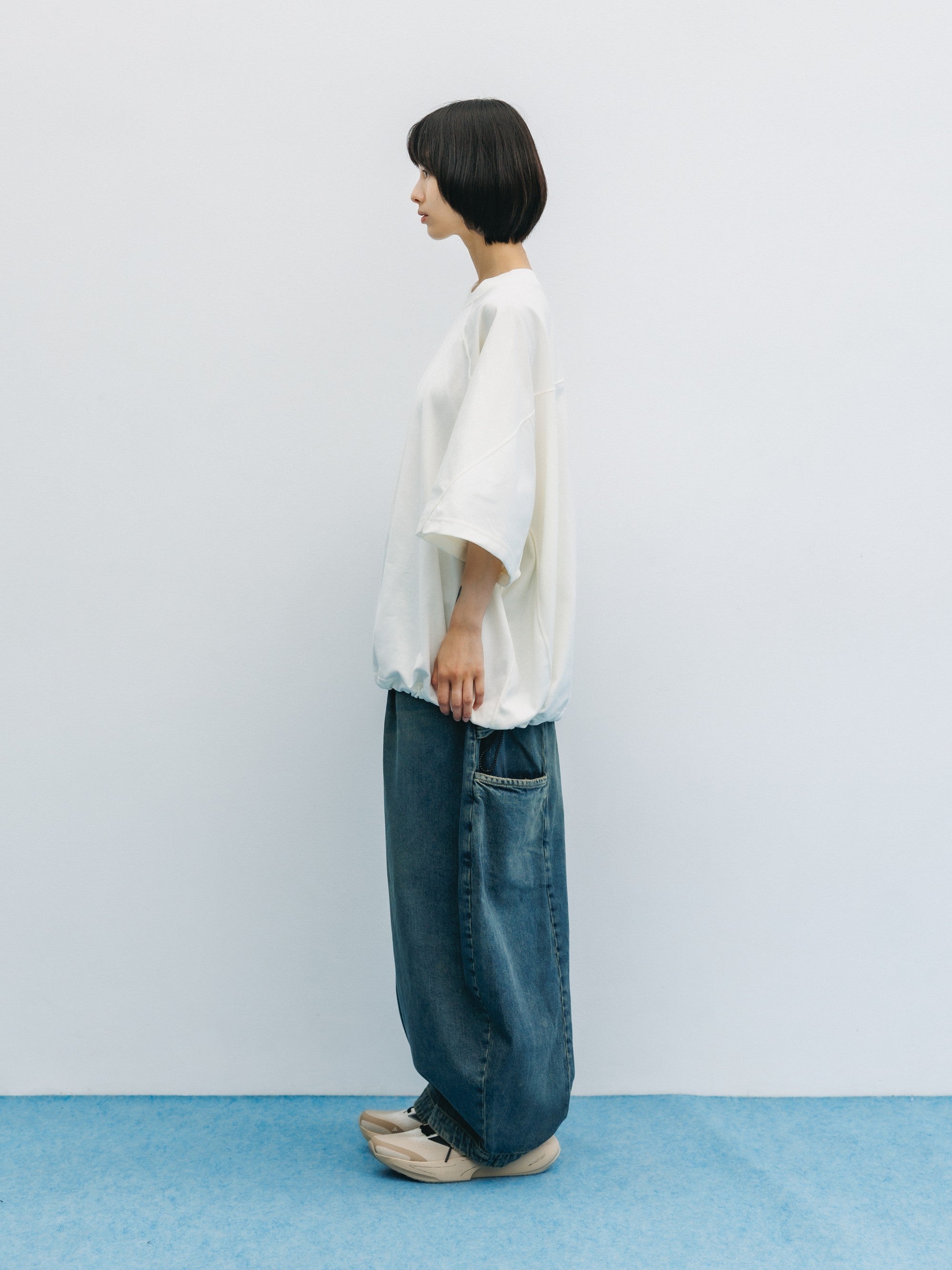 【6.6 SAT 20:00- IN STOCK】BLANK GAME S/S T-SHIRT WITH DRAWSTRINGS (OFF)