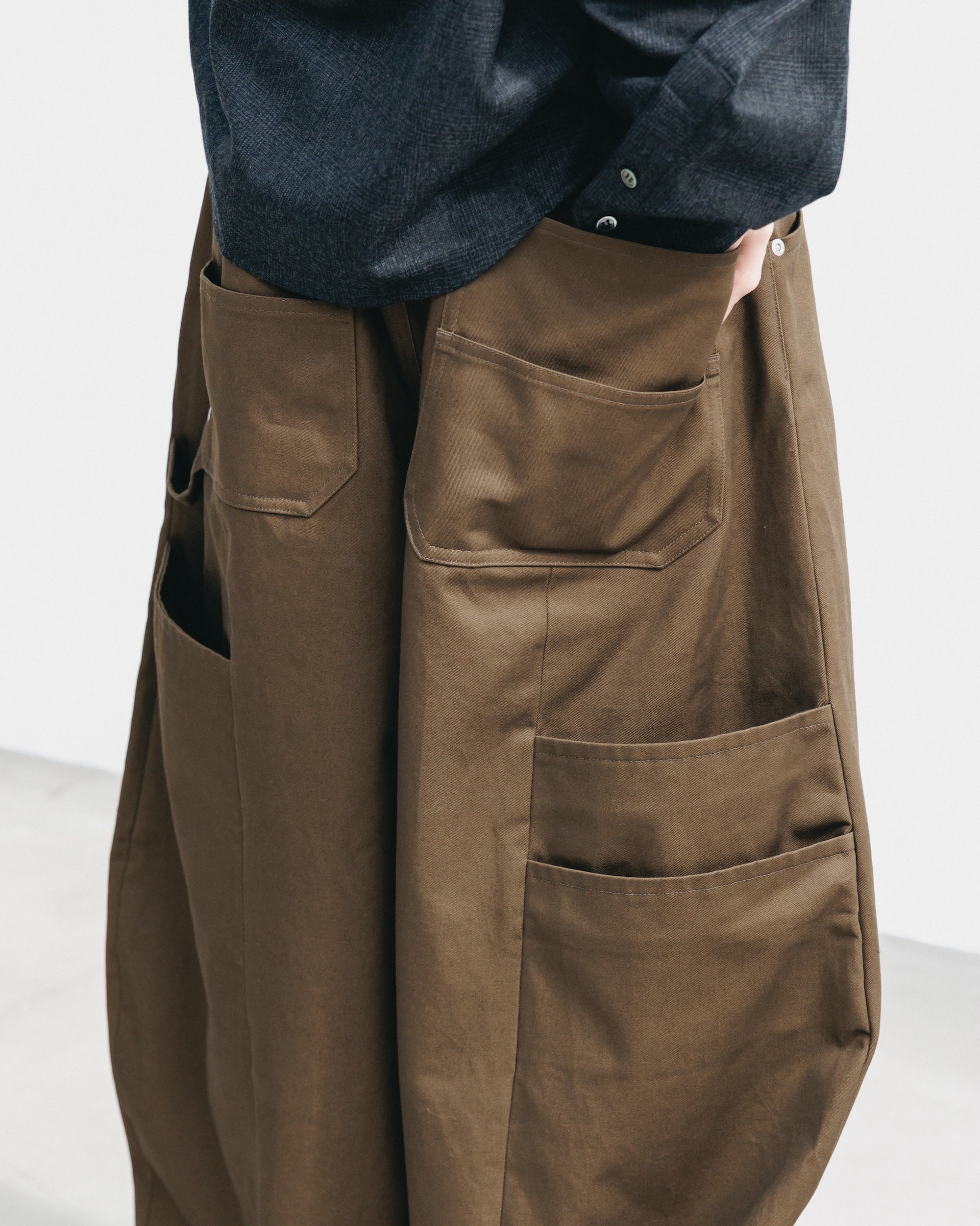 【11.12 WED 20:00- IN STOCK】CITY MASSIVE UTILITY PANTS (BROWN)