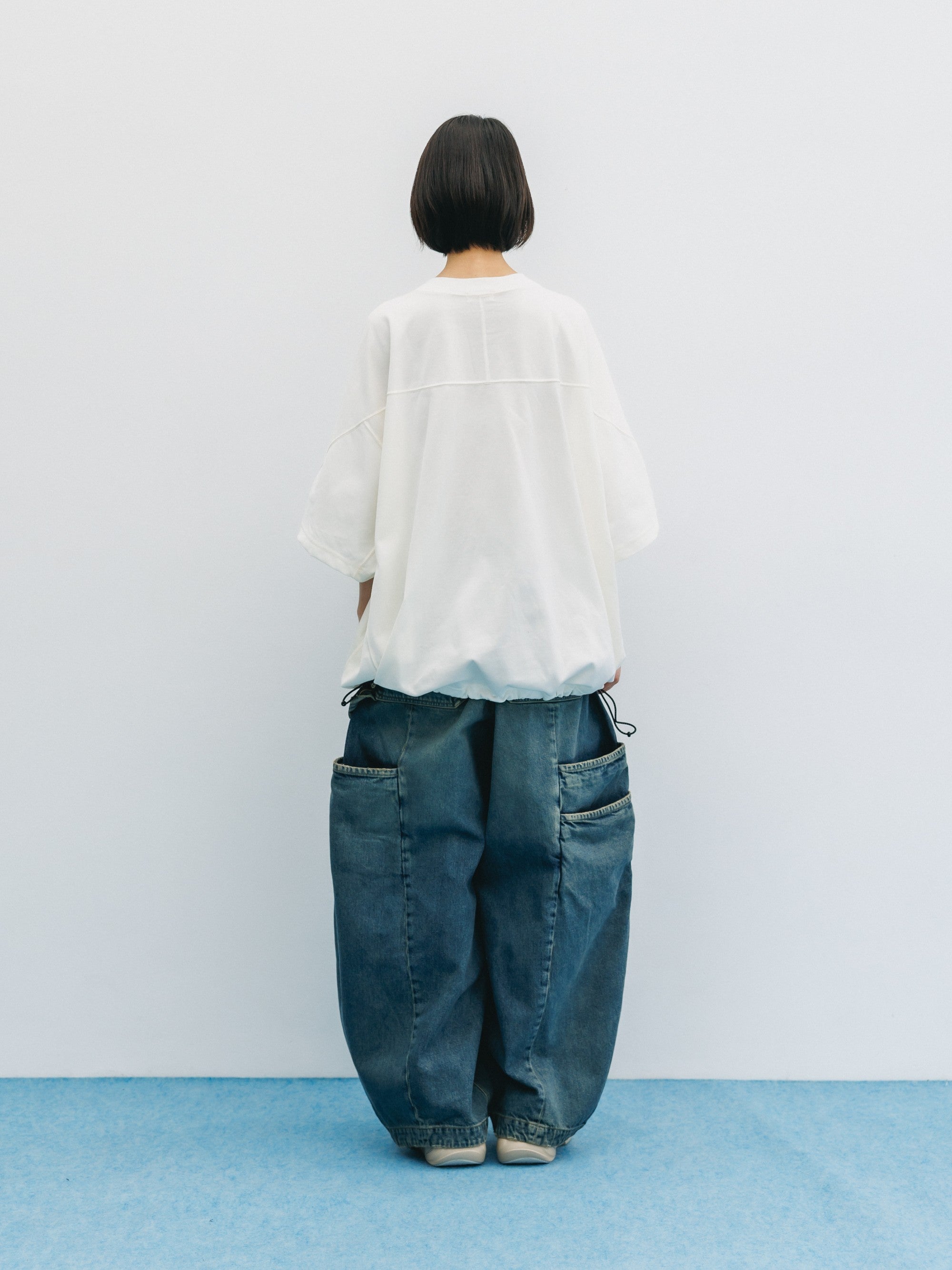 【6.6 SAT 20:00- IN STOCK】BLANK GAME S/S T-SHIRT WITH DRAWSTRINGS (OFF)