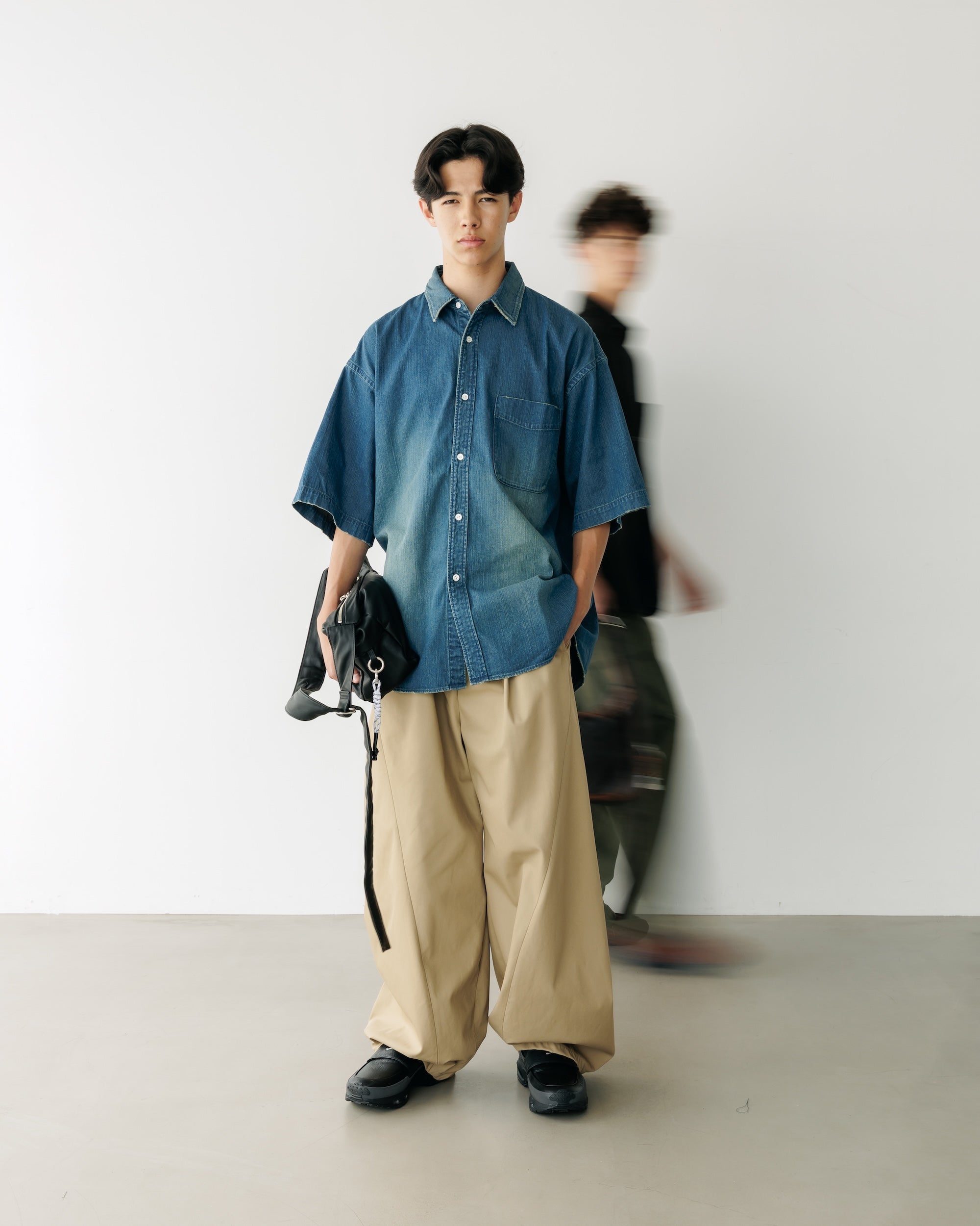 VINTAGE DYED DENIM CLASSIC CITY S/S SHIRT (VINTAGE INDIGO)