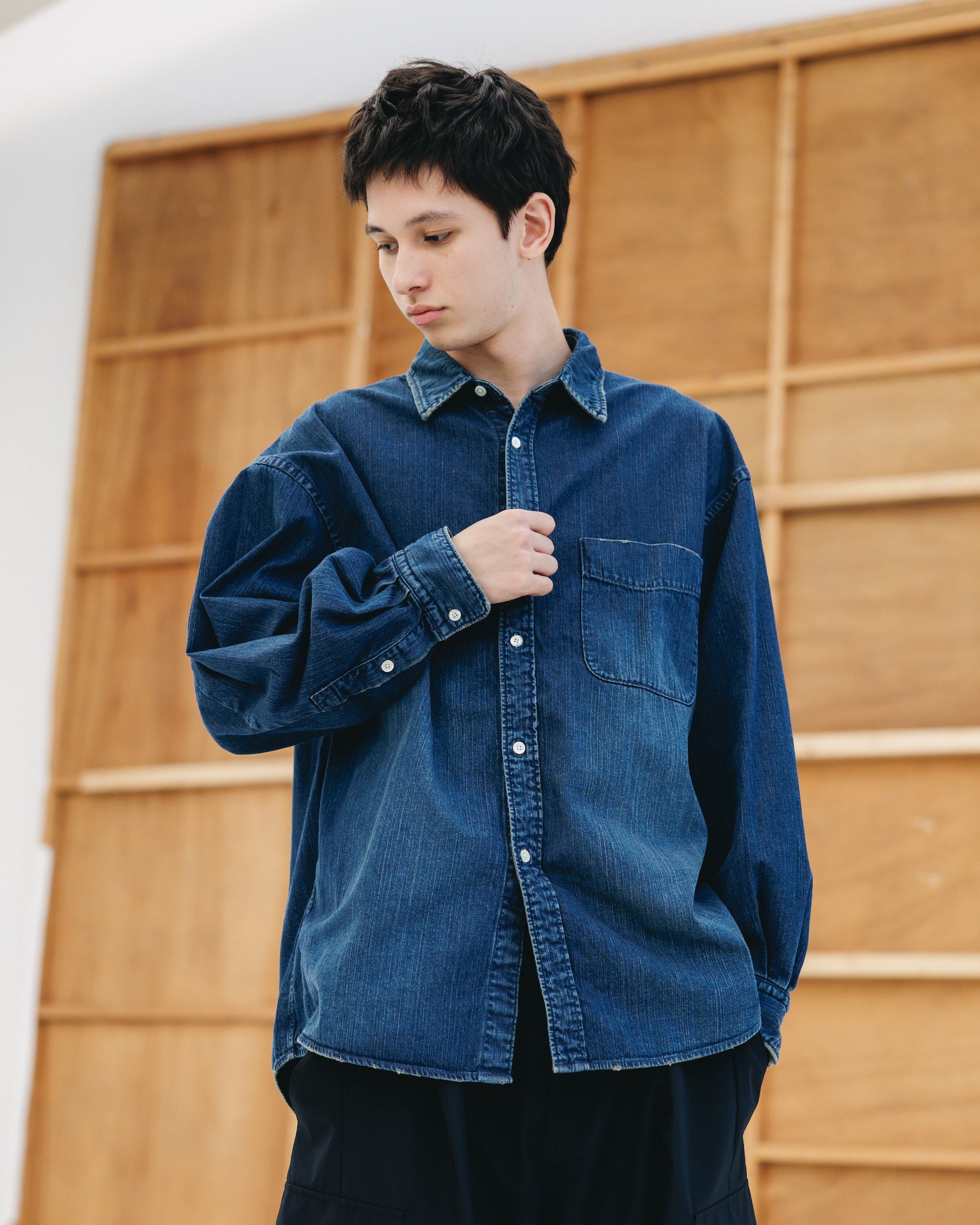 【2.28 SAT 20:00- IN STOCK】DENIM CLASSIC CITY L/S SHIRT (VINTAGE INDIGO)