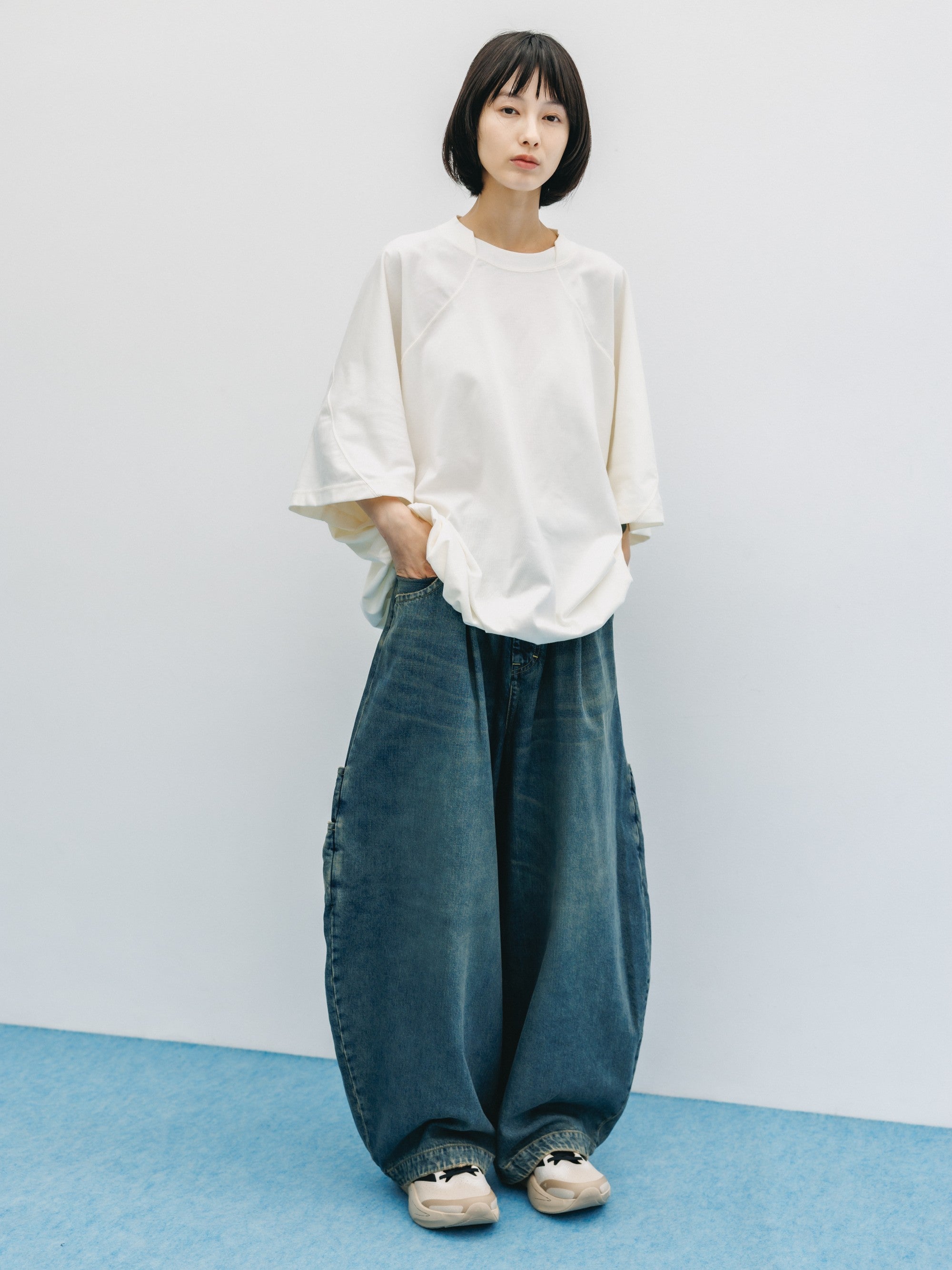 【6.6 SAT 20:00- IN STOCK】BLANK GAME S/S T-SHIRT WITH DRAWSTRINGS (OFF)