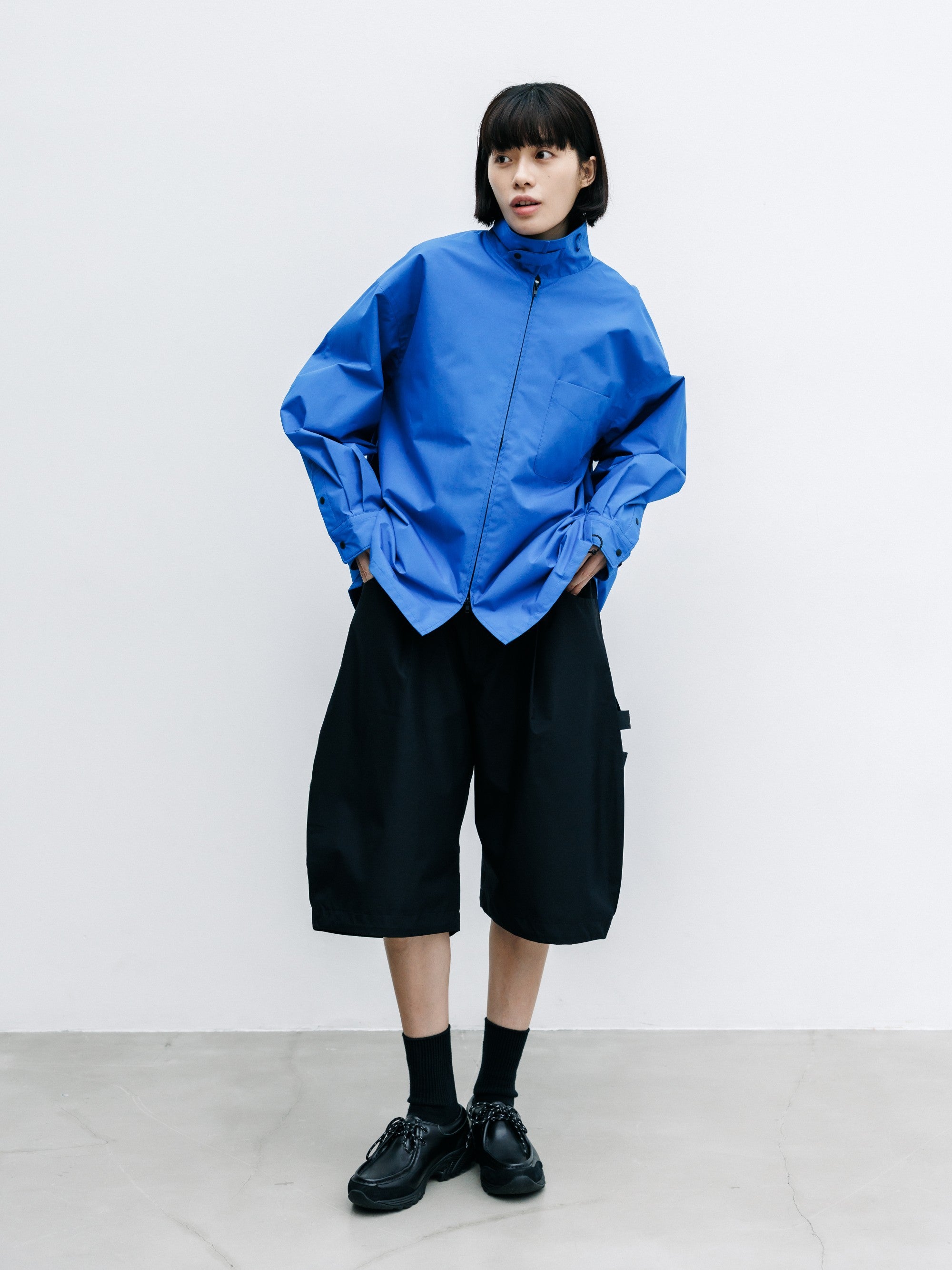 【8.8 SAT 20:00- IN STOCK】+phenix WINDSTOPPER® by GORE-TEX LABS CITY UNIFORM ZIPUP L/S SHIRT (BLUE)
