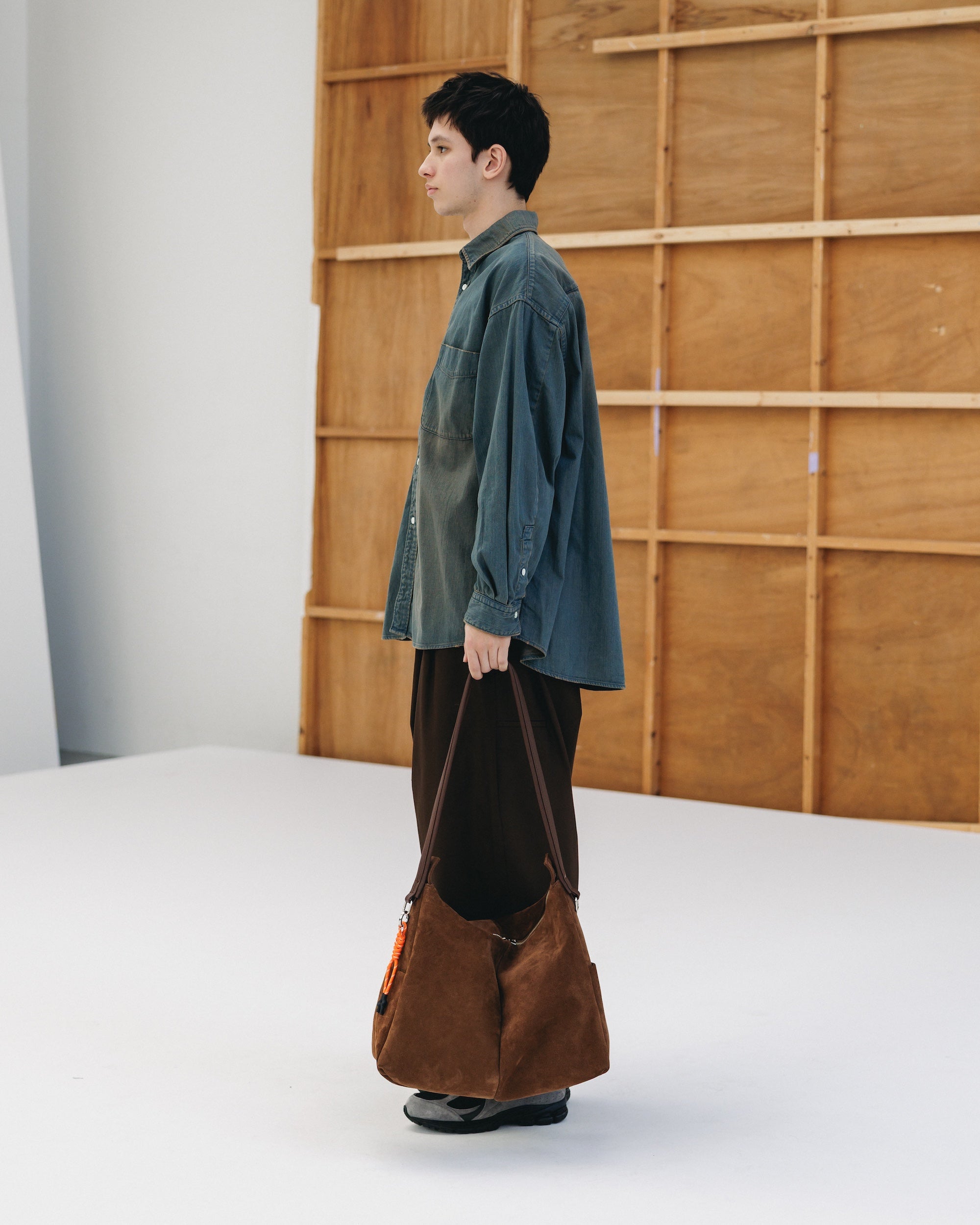 【2.28 SAT 20:00- IN STOCK】DENIM CLASSIC CITY L/S SHIRT (VINTAGE BROWN)