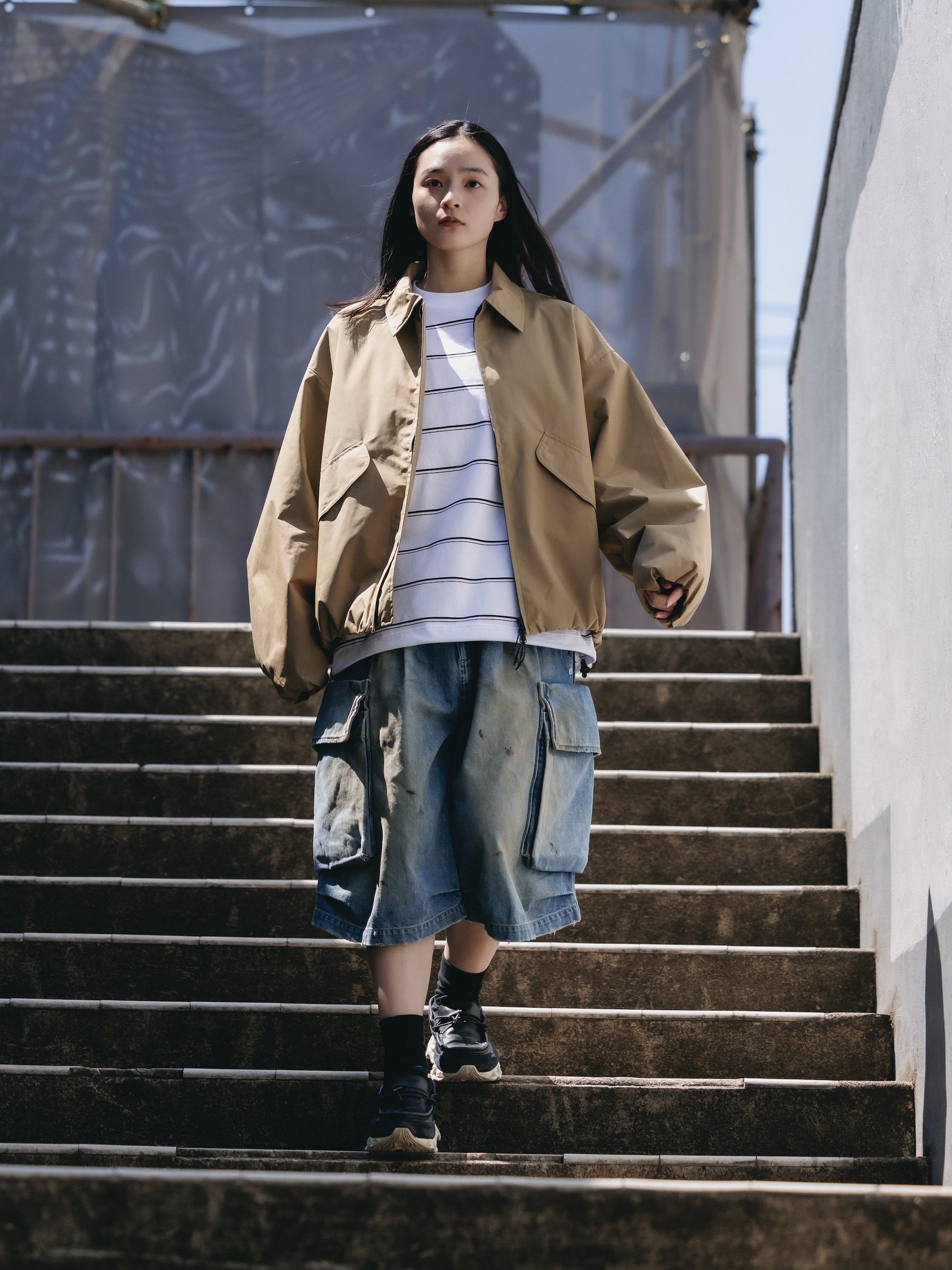 【9.12 SAT 20:00- IN STOCK】+phenix WINDSTOPPER® by GORE-TEX LABS CITY FLIGHT JACKET (CAMEL BEIGE)