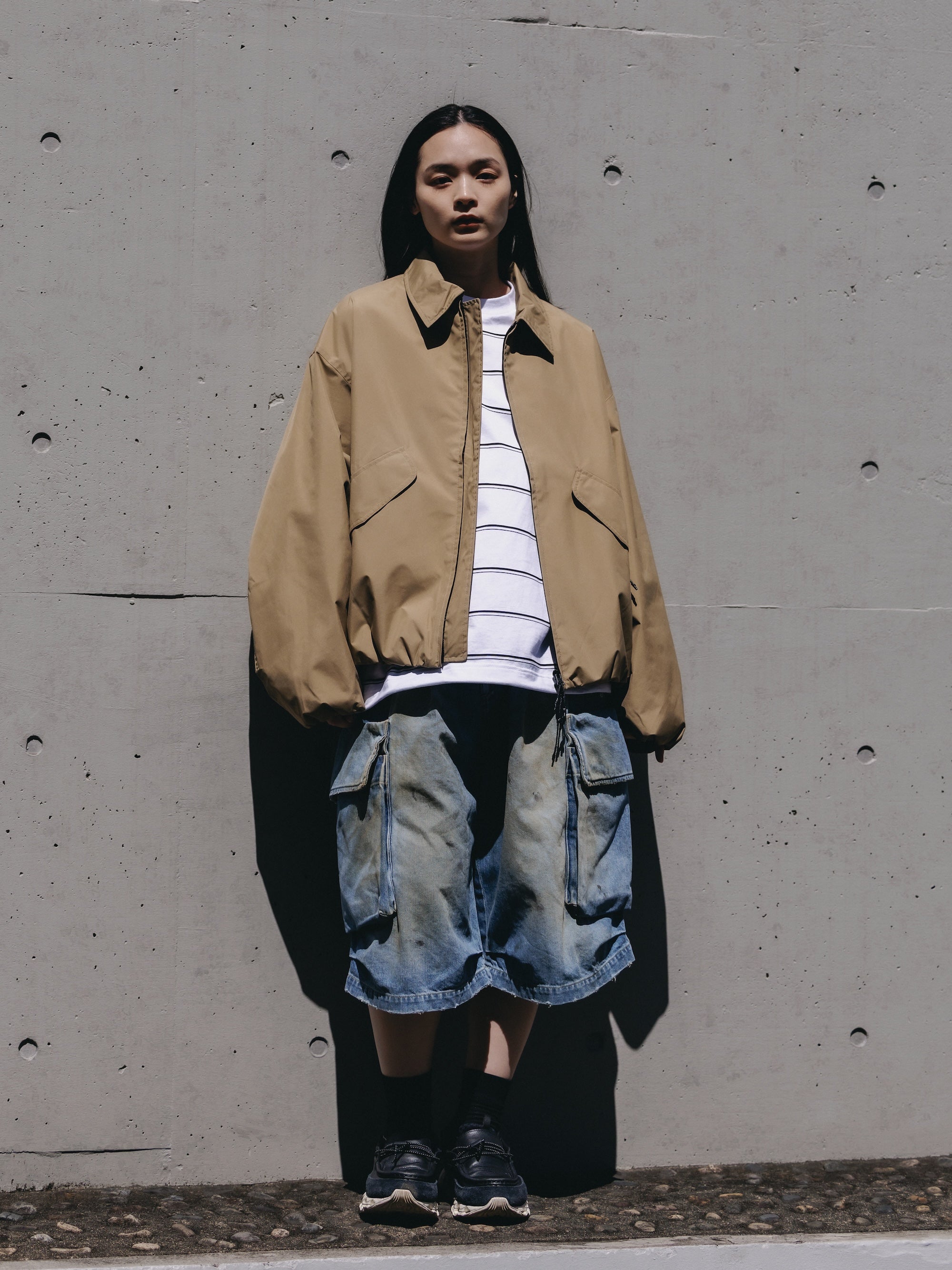 【9.12 SAT 20:00- IN STOCK】+phenix WINDSTOPPER® by GORE-TEX LABS CITY FLIGHT JACKET (CAMEL BEIGE)