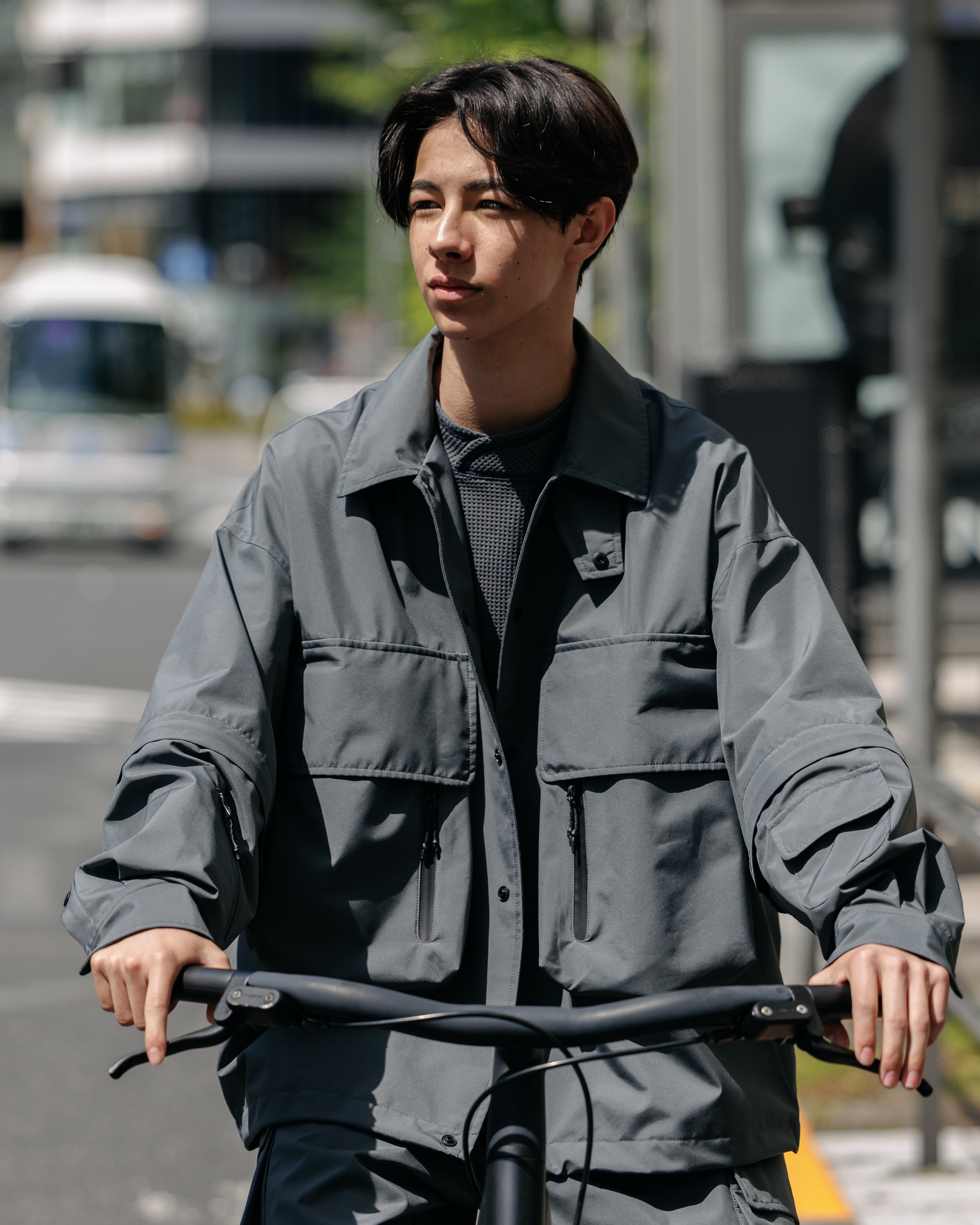 +phenix WINDSTOPPER® by GORE-TEX LABS DETACHABLE WADING SHIRT JACKET (GRAPHAITE GRAY)