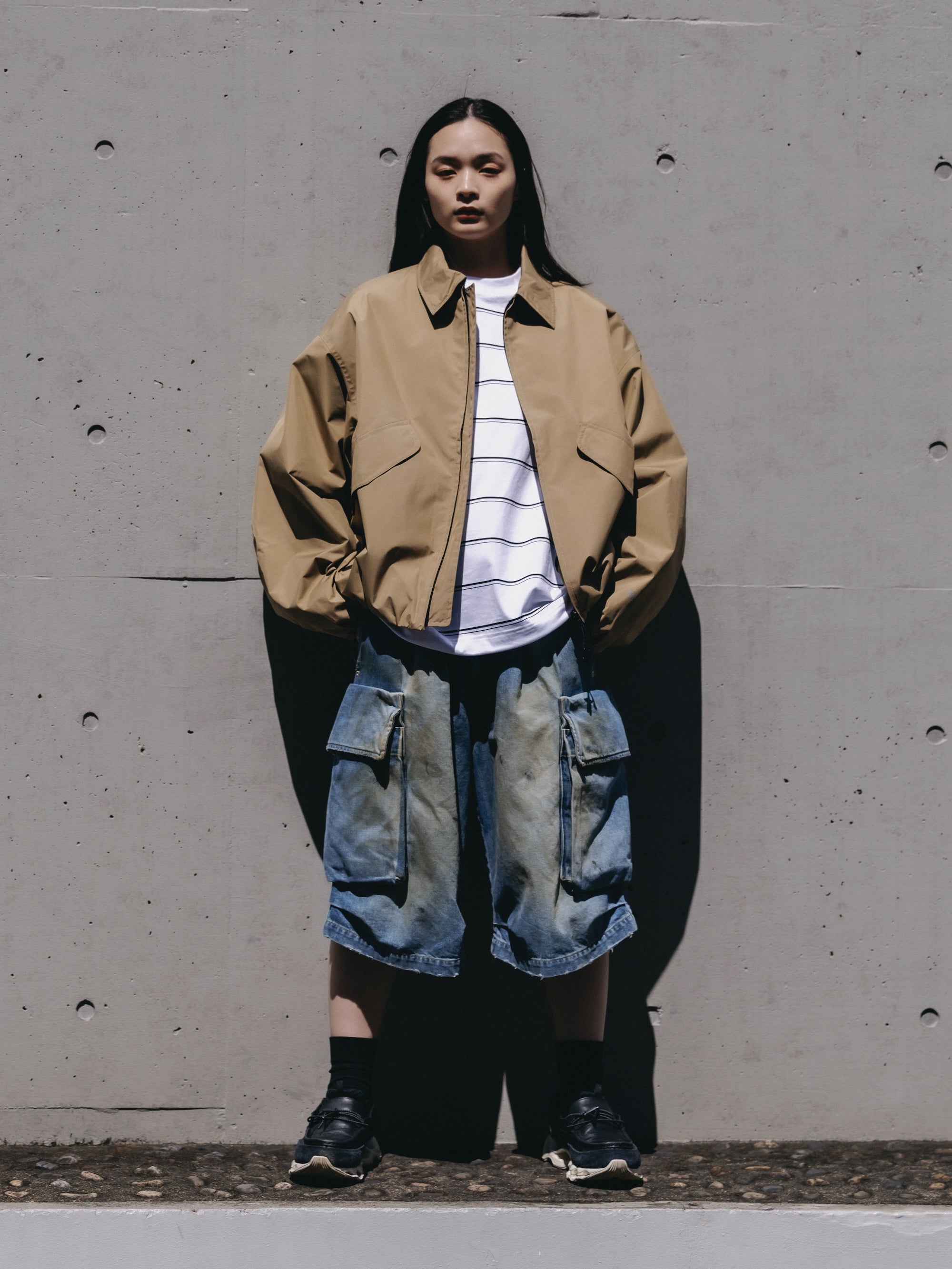 【9.12 SAT 20:00- IN STOCK】+phenix WINDSTOPPER® by GORE-TEX LABS CITY FLIGHT JACKET (CAMEL BEIGE)