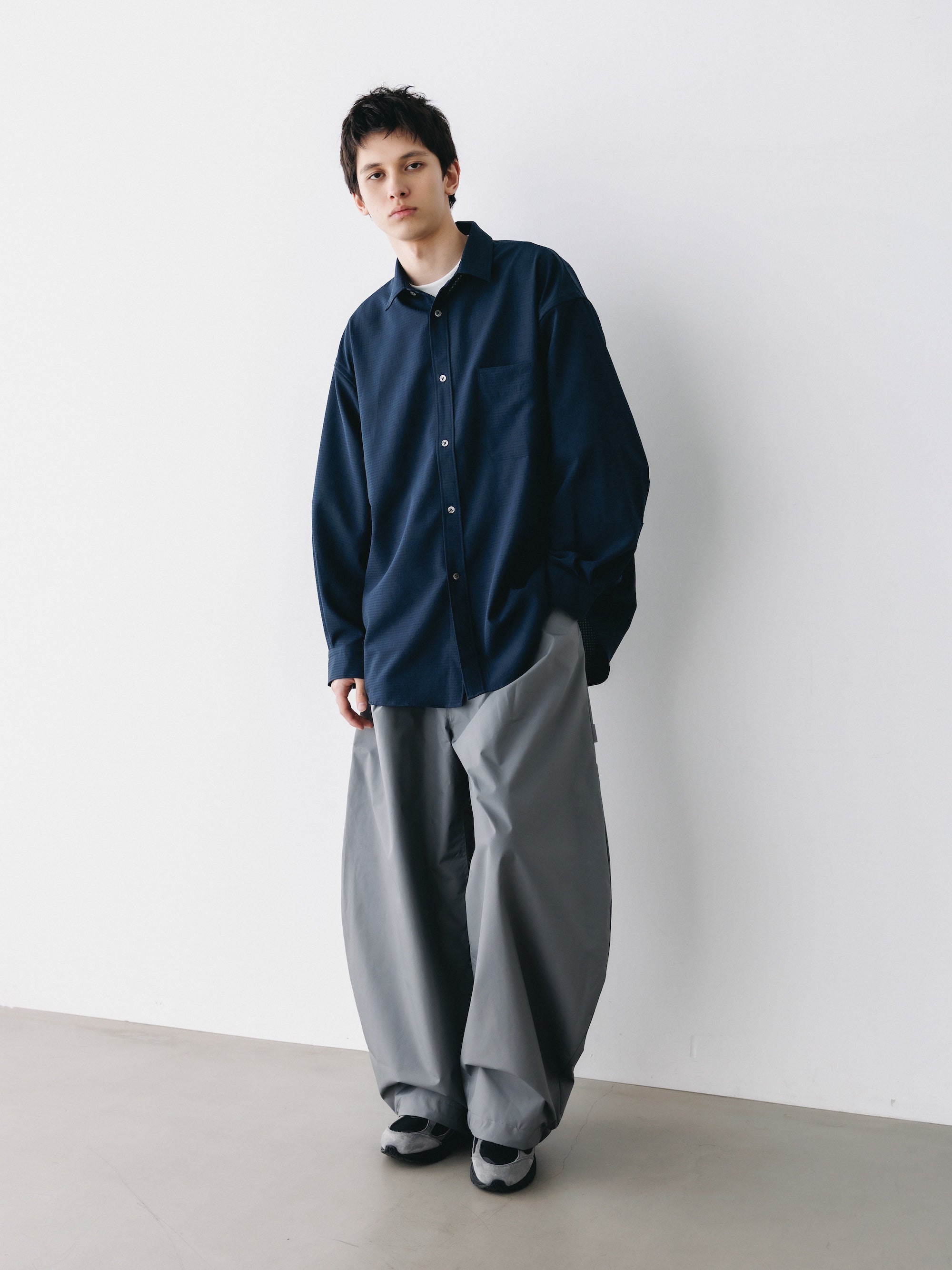 【4.29 WED 20:00- IN STOCK】SHADOW GINGHAM CHECK EVERYDAY L/S SHIRT (NAVY)