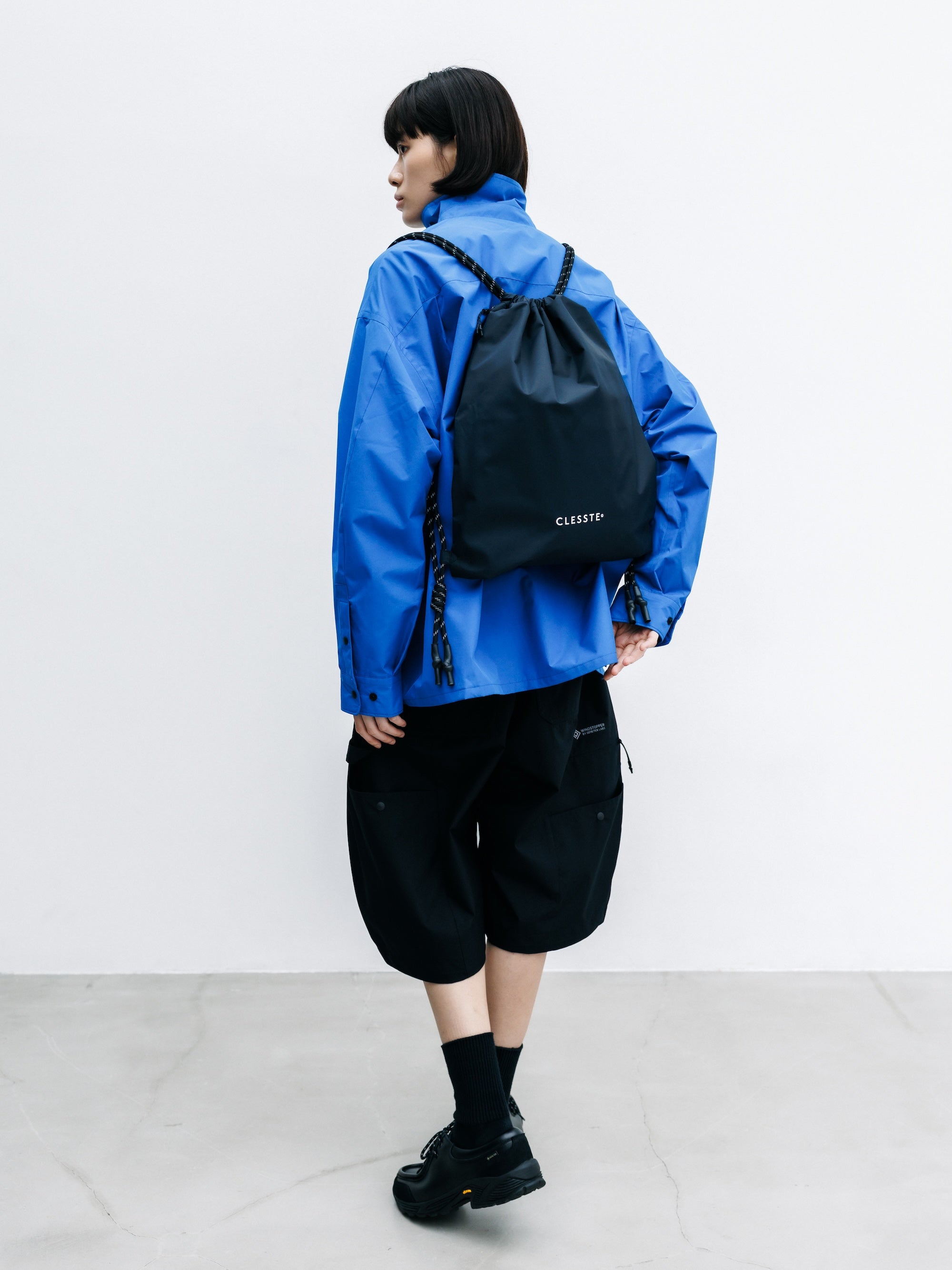 【8.1 SAT 20:00- IN STOCK】3LAYER NYLON CITY KNAPSACK (BLACK)