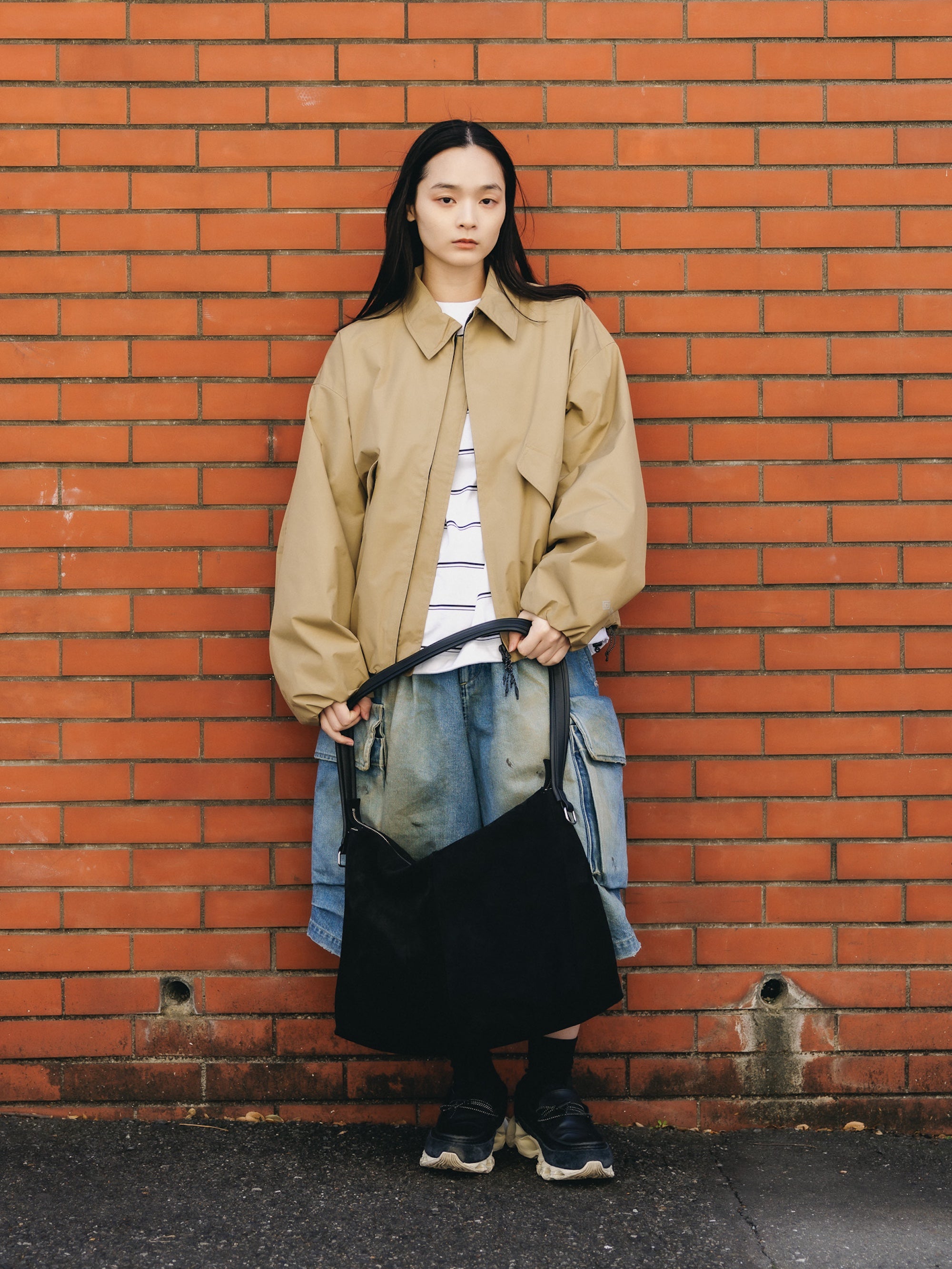 【4.11 SAT 20:00 IN STOCK】SUEDE NOMAD BAG (BLACK)