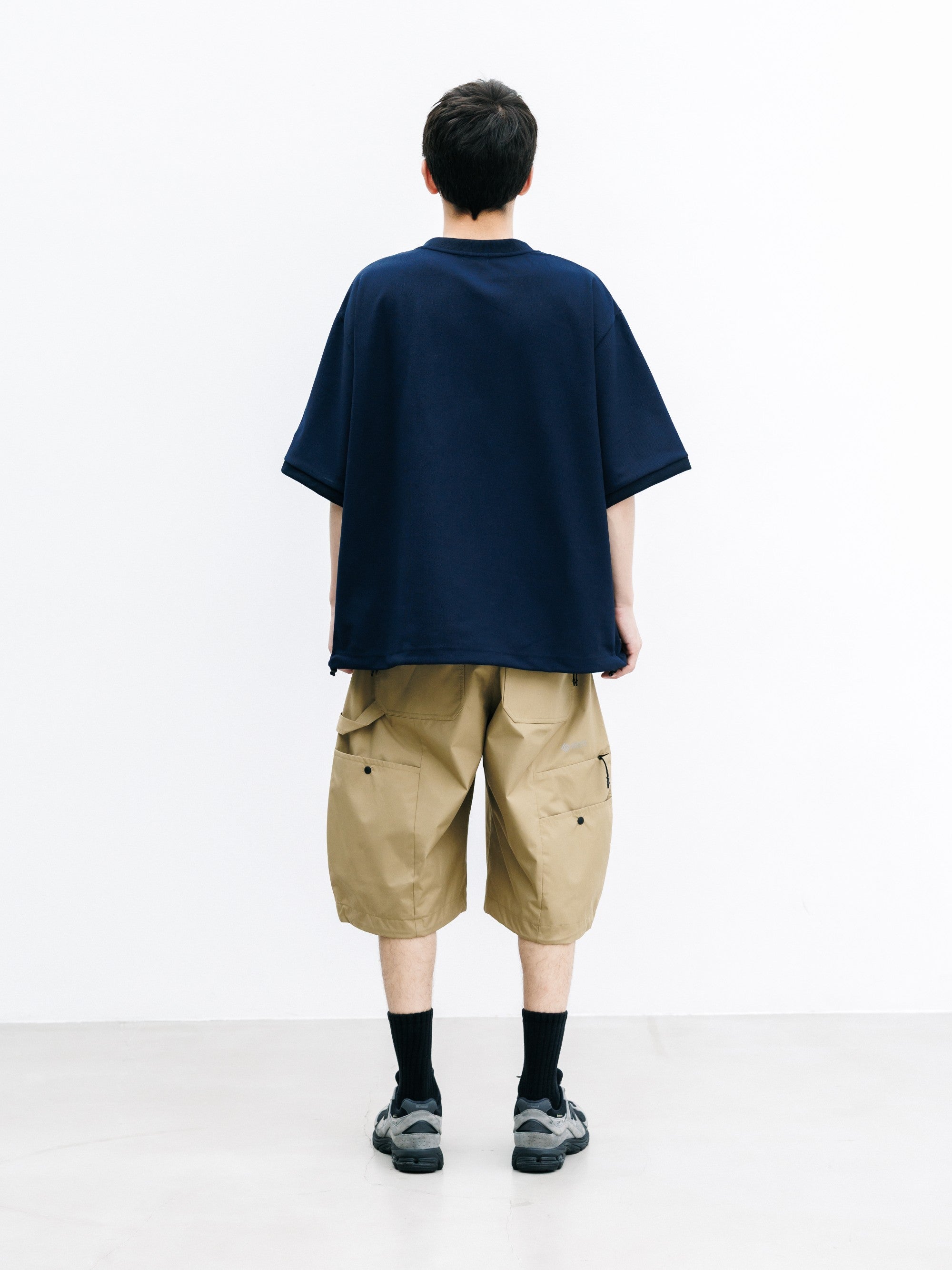 【8.12 WED 20:00- IN STOCK】ACTIVE CITY HENLEY NECK S/S T-SHIRT (NAVY)