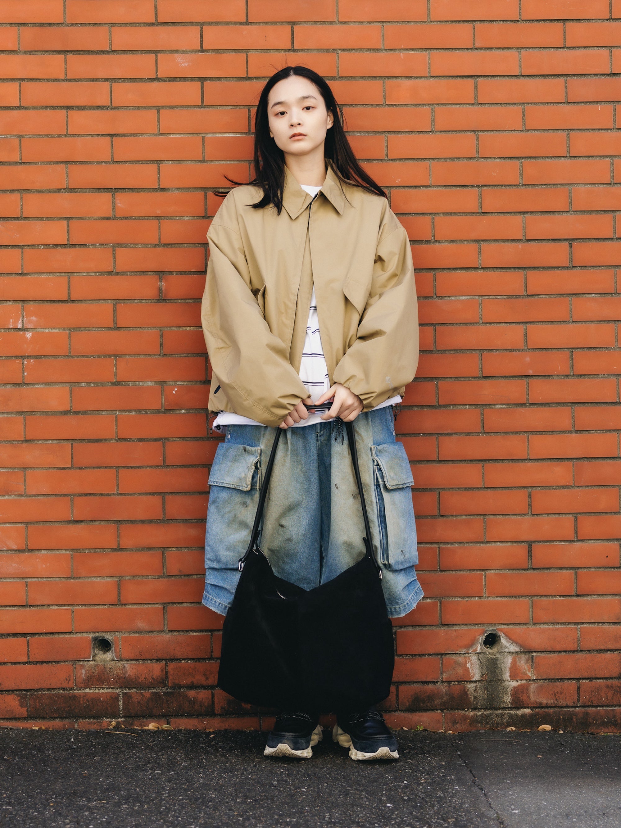 【4.11 SAT 20:00 IN STOCK】SUEDE NOMAD BAG (BLACK)