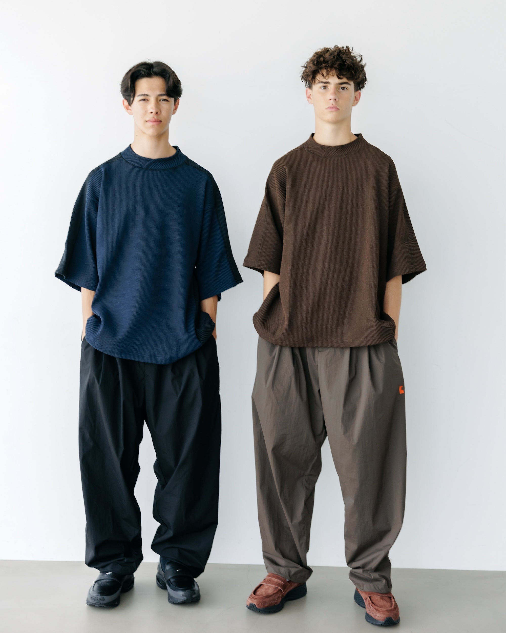 【7.9 WED 20:00- IN STOCK】CITY S/S LIGHT THERMAL PULLOVER (BROWN)