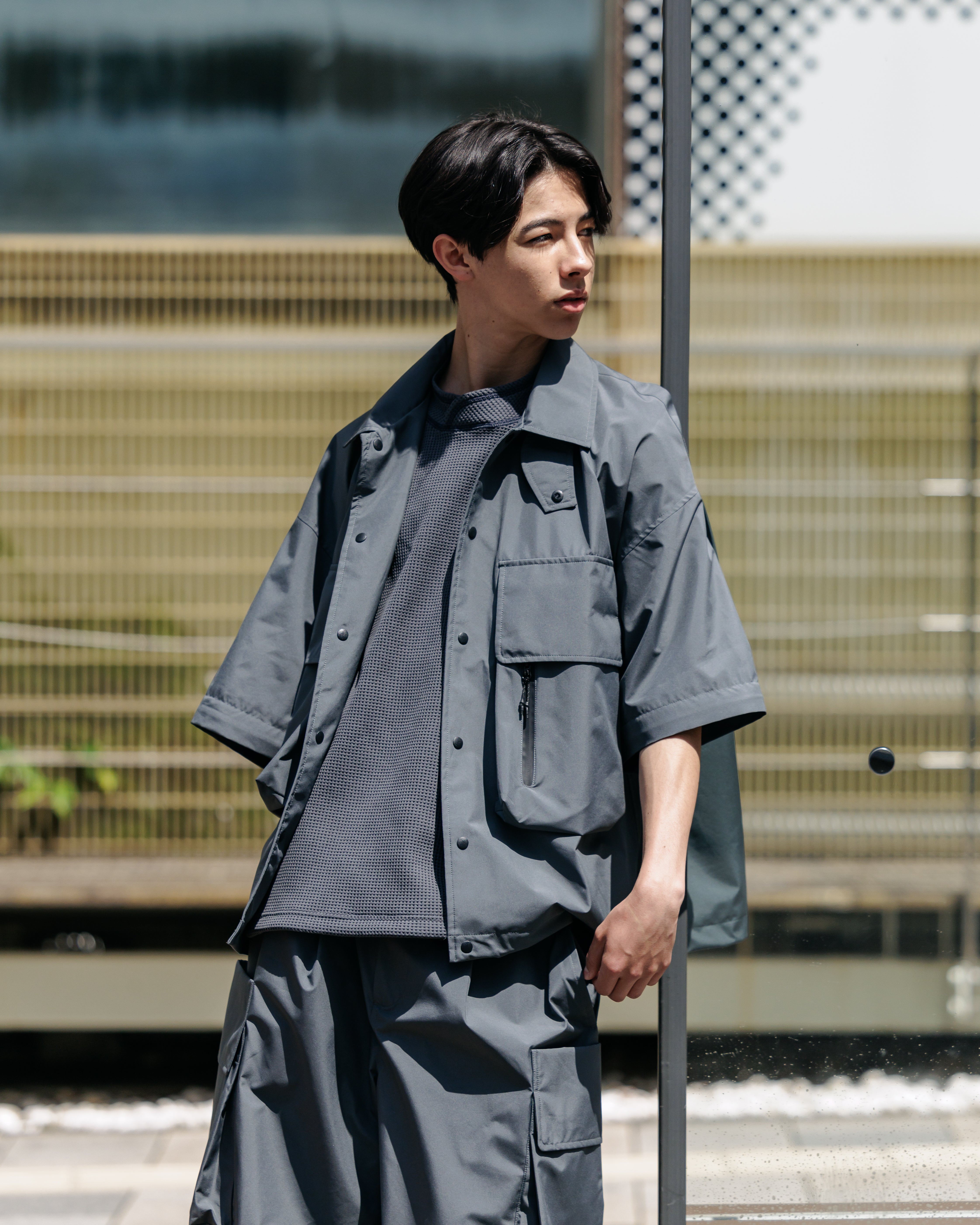 +phenix WINDSTOPPER® by GORE-TEX LABS DETACHABLE WADING SHIRT JACKET (GRAPHAITE GRAY)