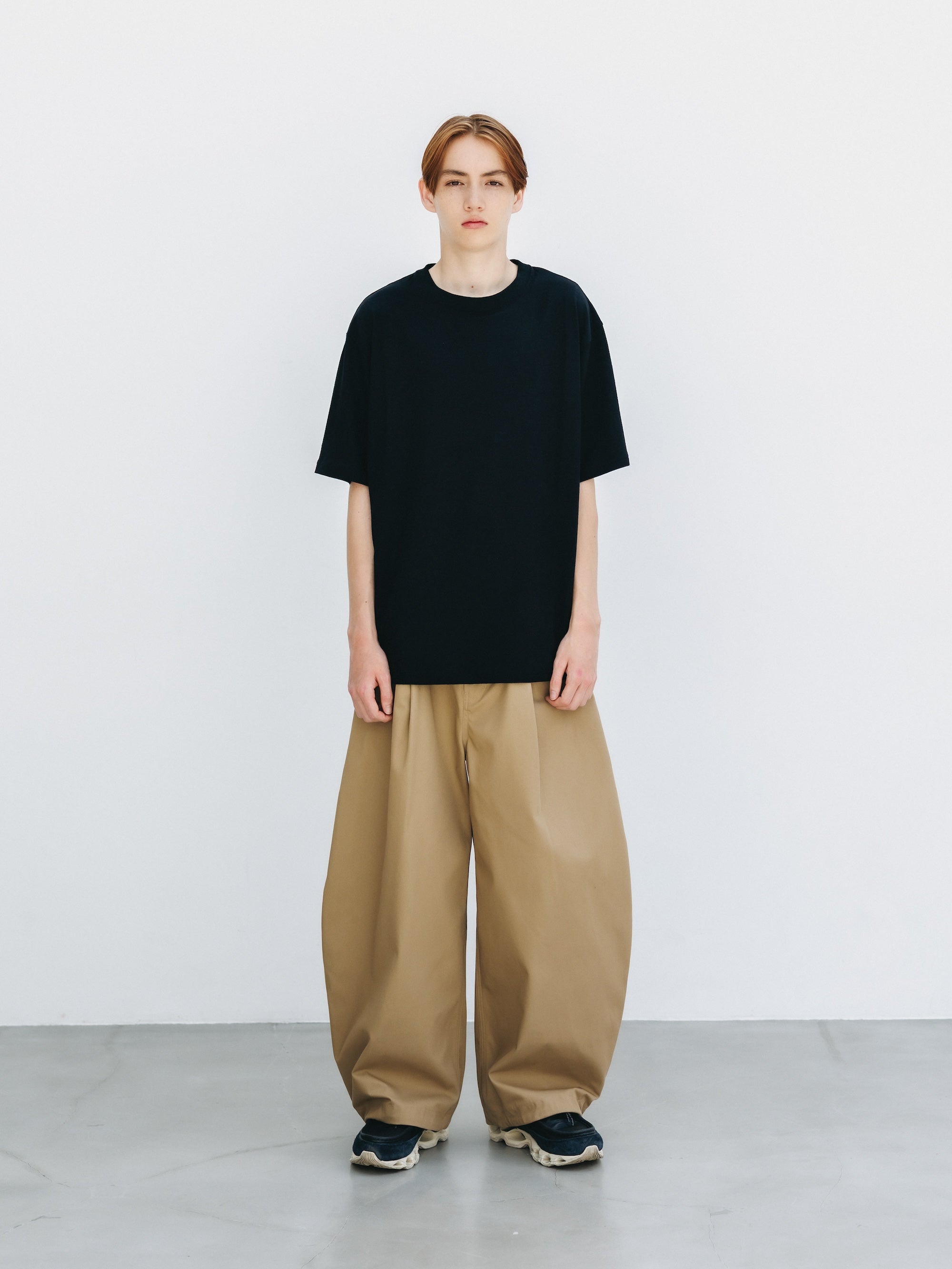 WASHABLE WOOL S/S T-SHIRT (BLACK)