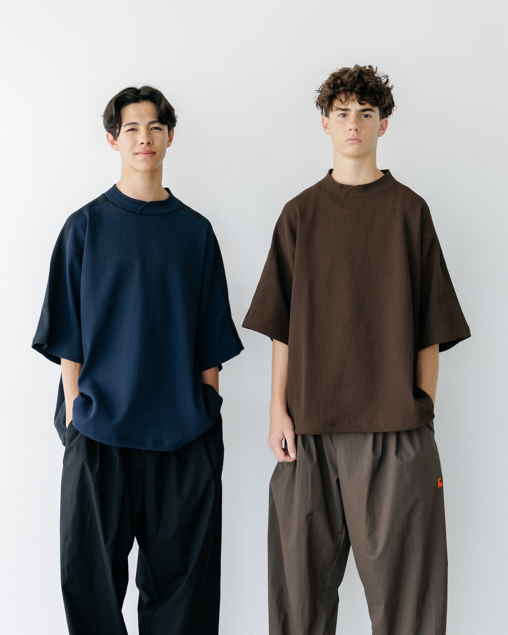 【7.9 WED 20:00- IN STOCK】CITY S/S LIGHT THERMAL PULLOVER (BROWN)
