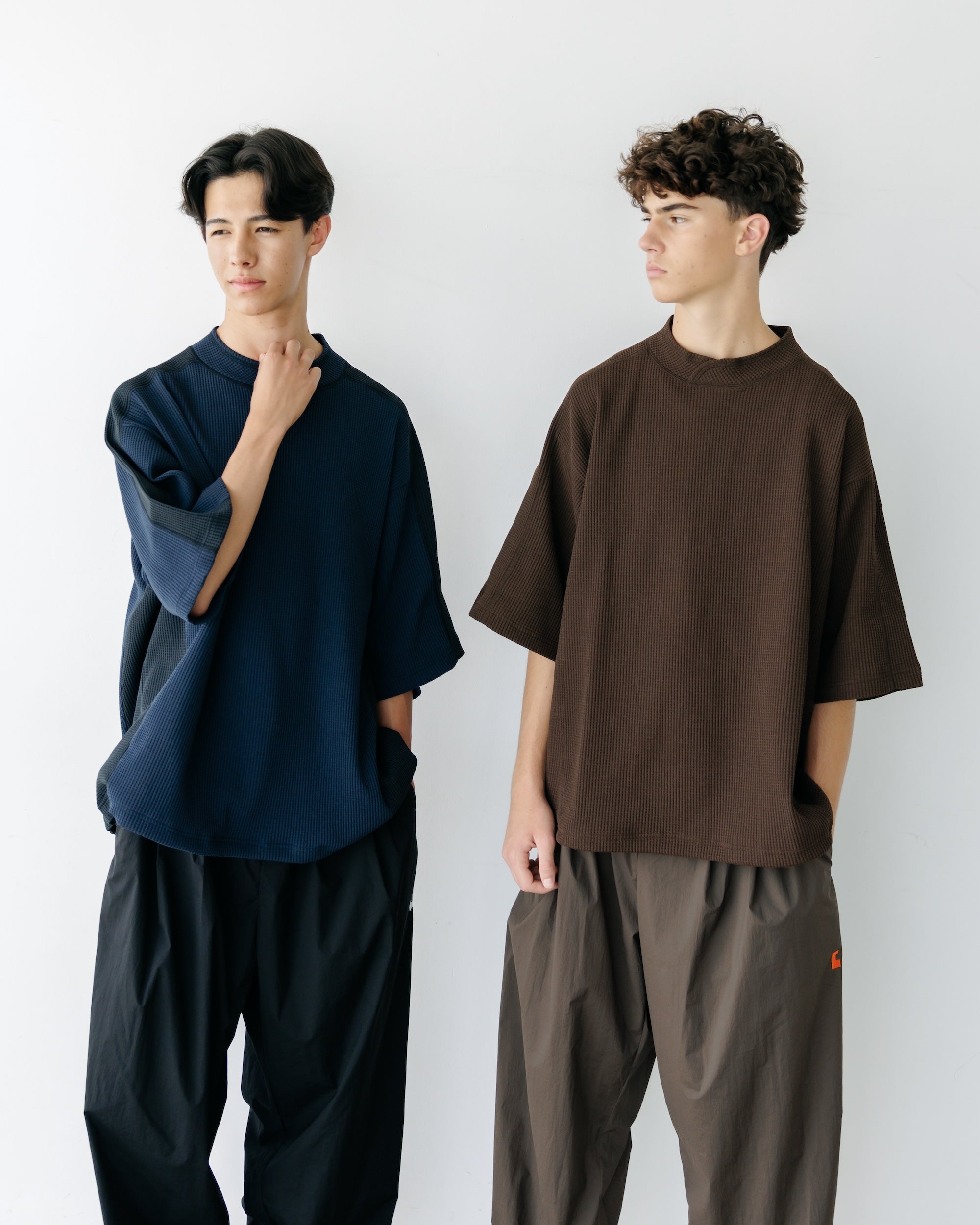 【7.9 WED 20:00- IN STOCK】CITY S/S LIGHT THERMAL PULLOVER (BROWN)