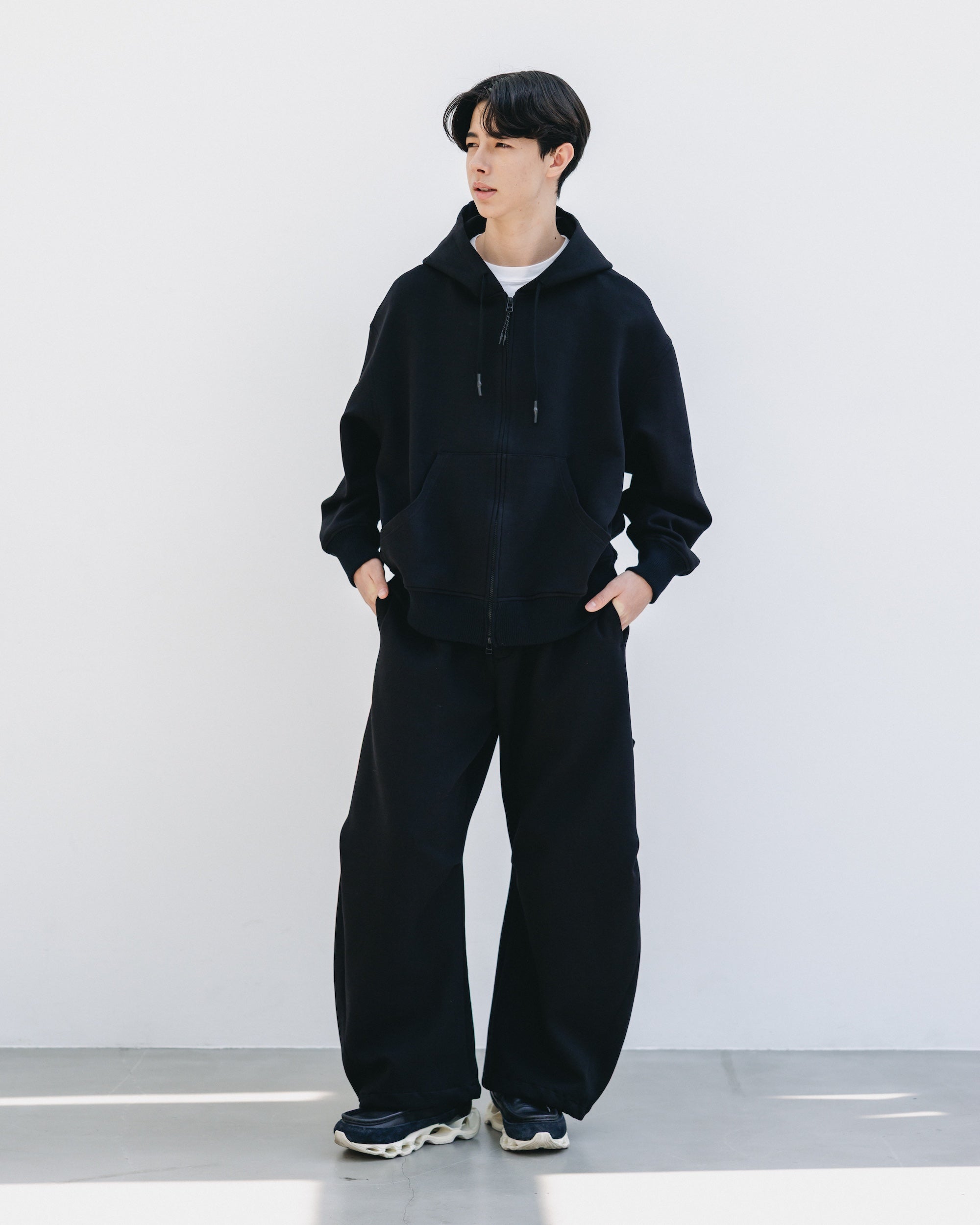 AIR COTTON ACTIVE HOODIE (BLACK)