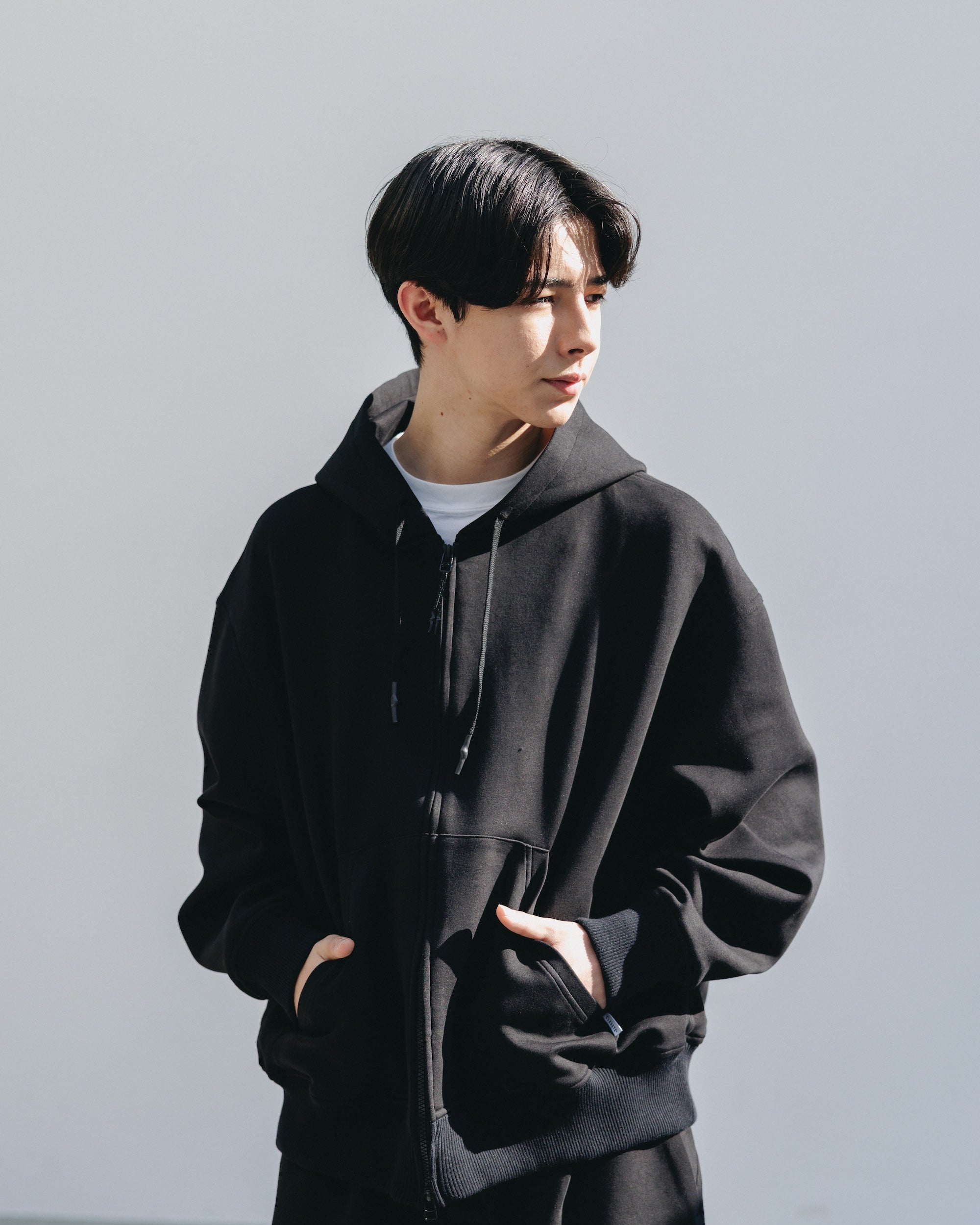 AIR COTTON ACTIVE HOODIE (BLACK)