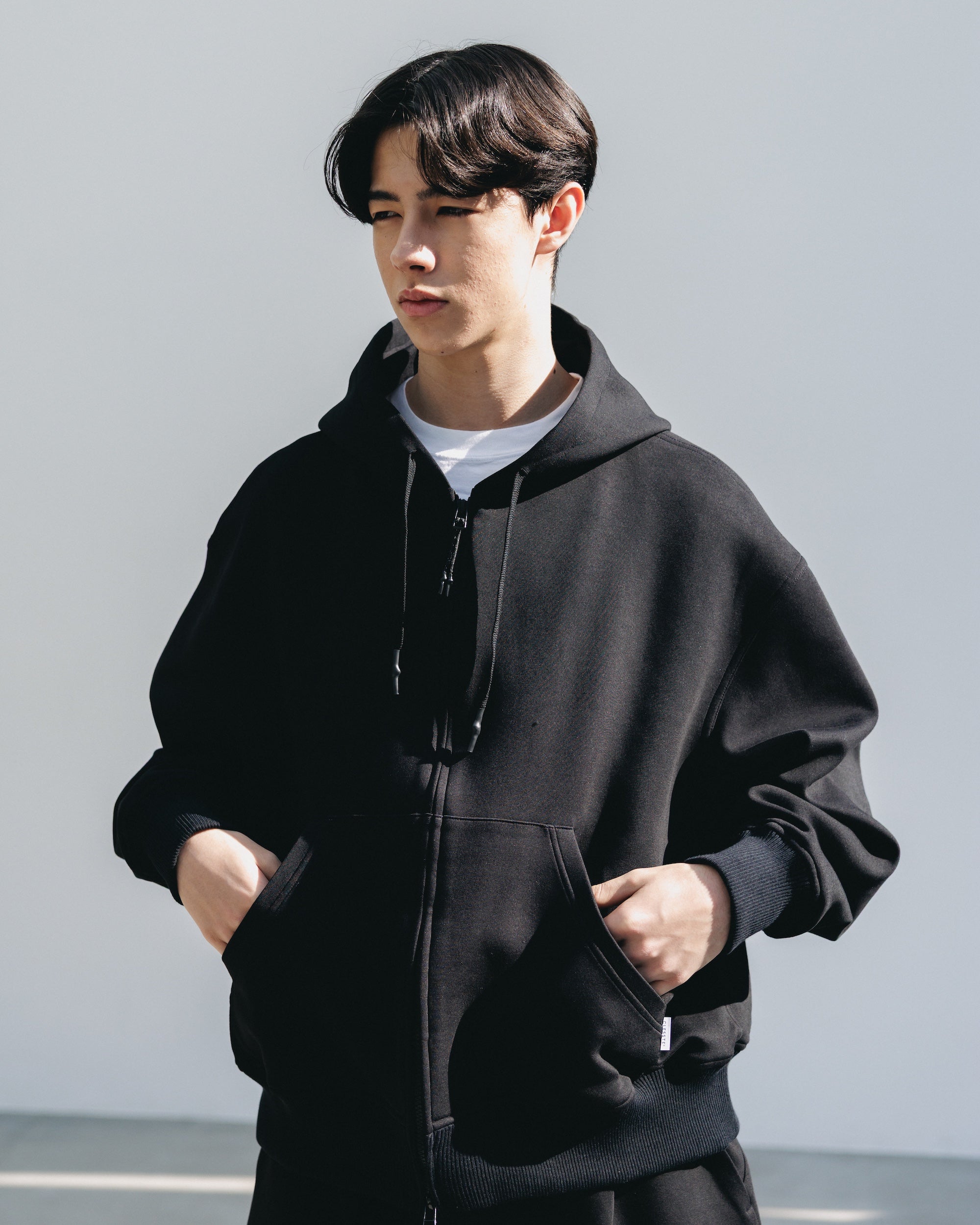 AIR COTTON ACTIVE HOODIE (BLACK)