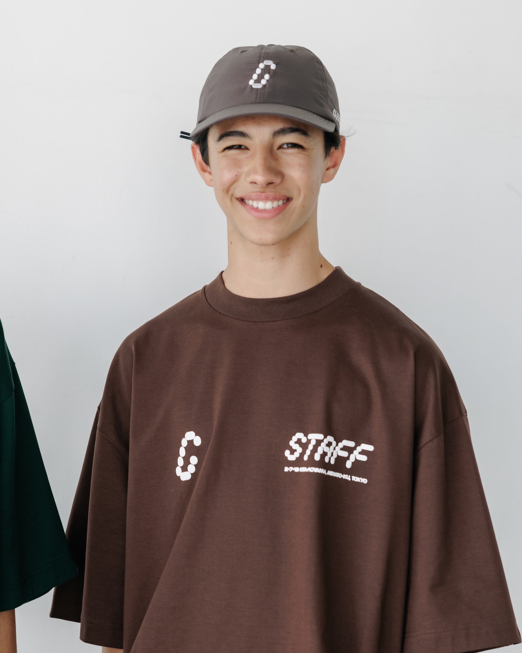 STAFF T-SHIRT WITH DRAWSTRINGS (BROWN)