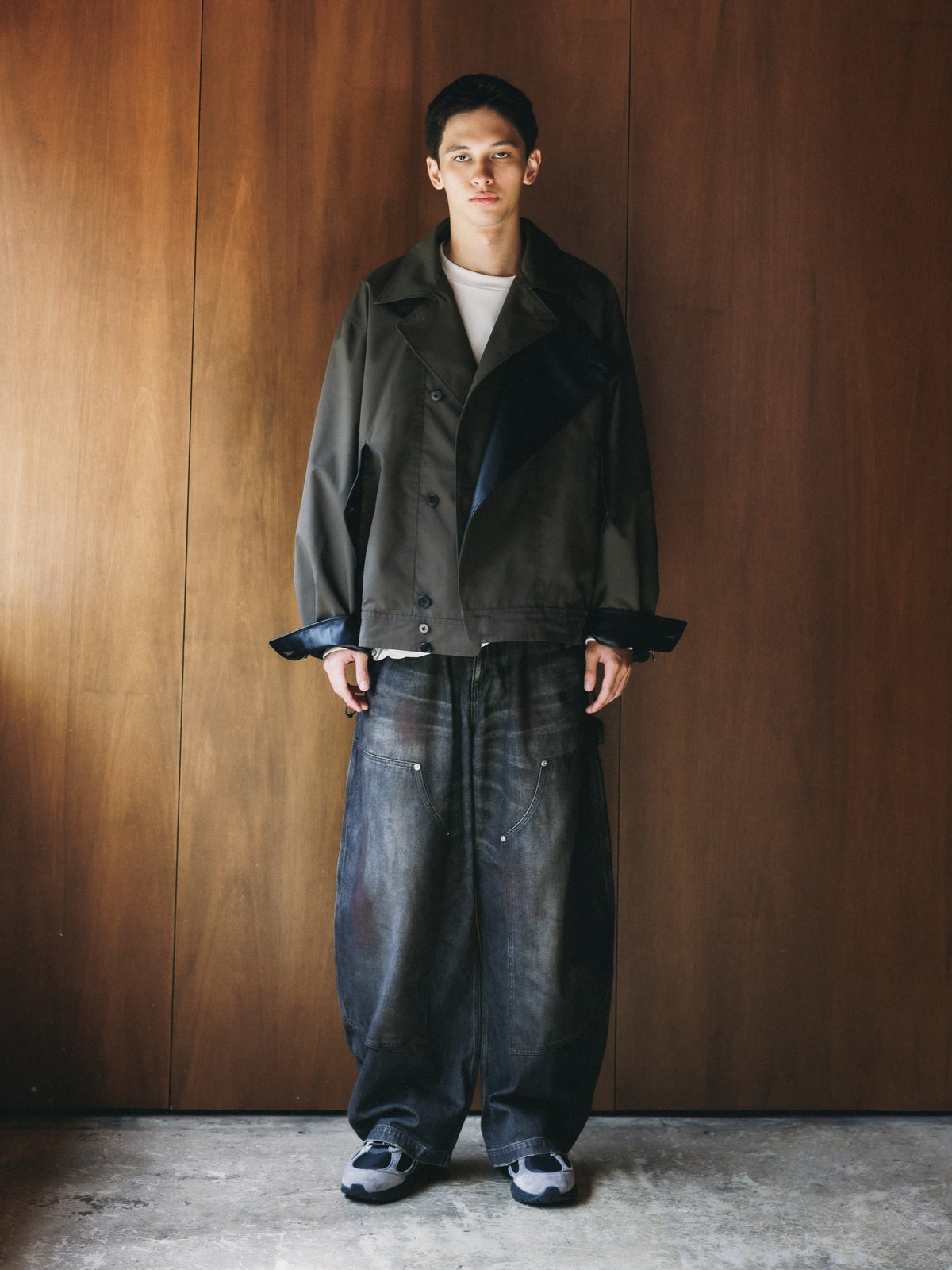 【10.24 SAT 20:00- IN STOCK】 +phenix WINDSTOPPER® by GORE-TEX LABS TWILL CITY DOUBLE FLAP JACKET (URBAN BROWN)