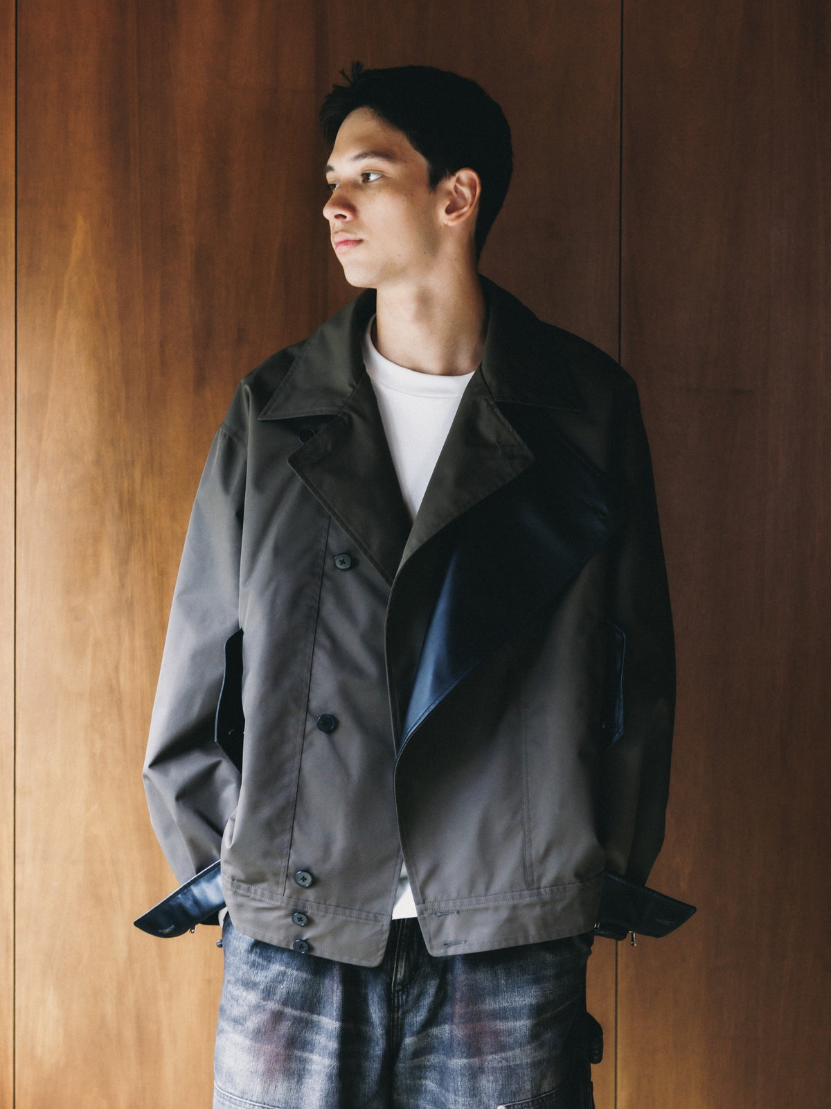 【10.24 SAT 20:00- IN STOCK】 +phenix WINDSTOPPER® by GORE-TEX LABS TWILL CITY DOUBLE FLAP JACKET (URBAN BROWN)