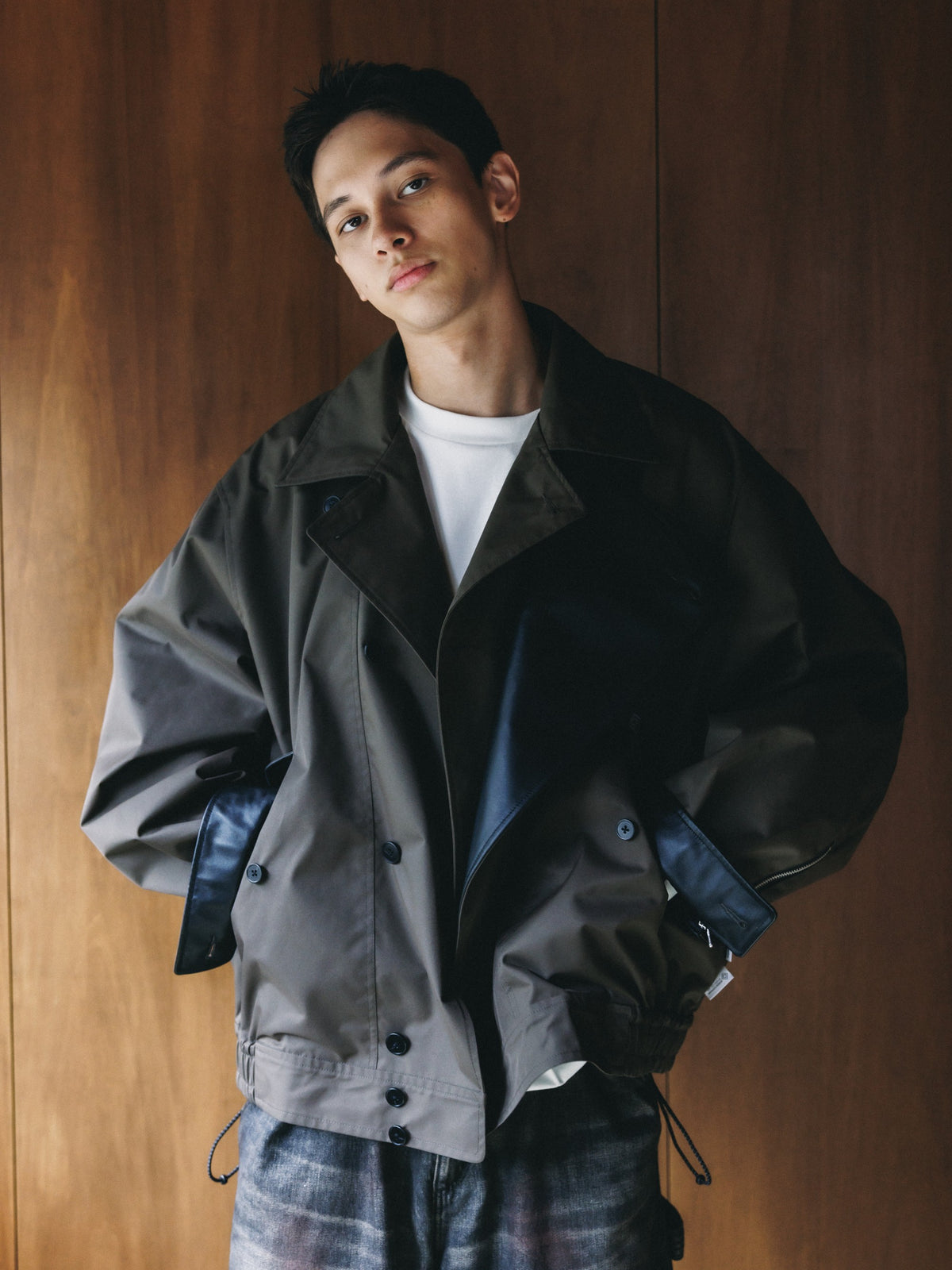 【10.24 SAT 20:00- IN STOCK】 +phenix WINDSTOPPER® by GORE-TEX LABS TWILL CITY DOUBLE FLAP JACKET (URBAN BROWN)