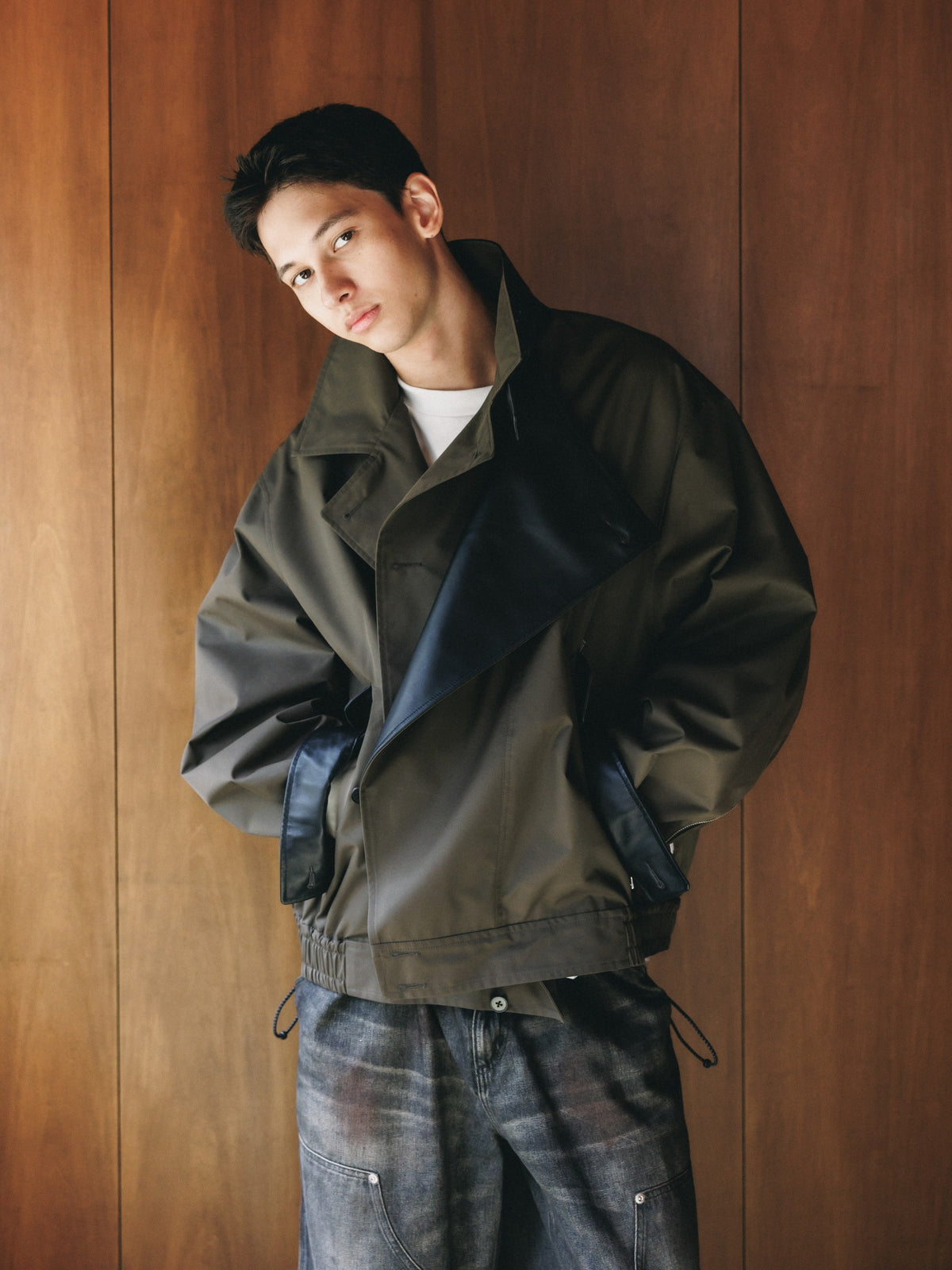 【10.24 SAT 20:00- IN STOCK】 +phenix WINDSTOPPER® by GORE-TEX LABS TWILL CITY DOUBLE FLAP JACKET (URBAN BROWN)