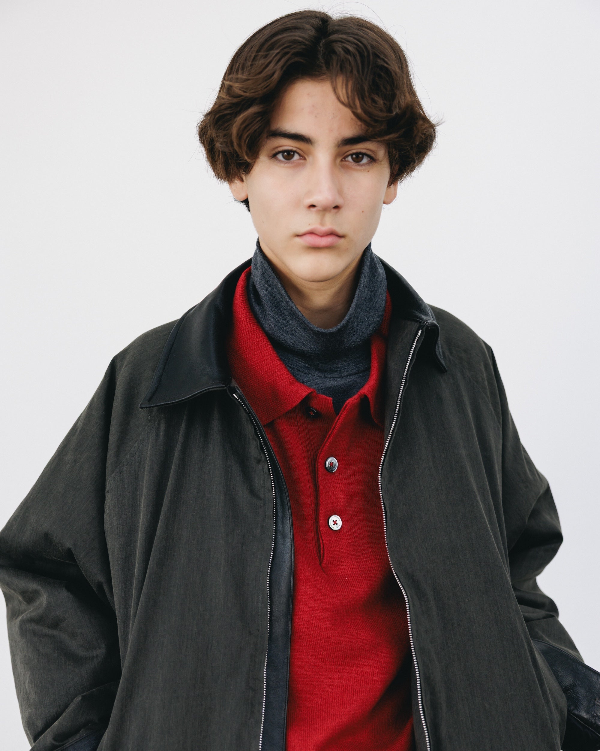 VINTAGE EFFECT PADDED CITY UTILITY JACKET (BLACK)