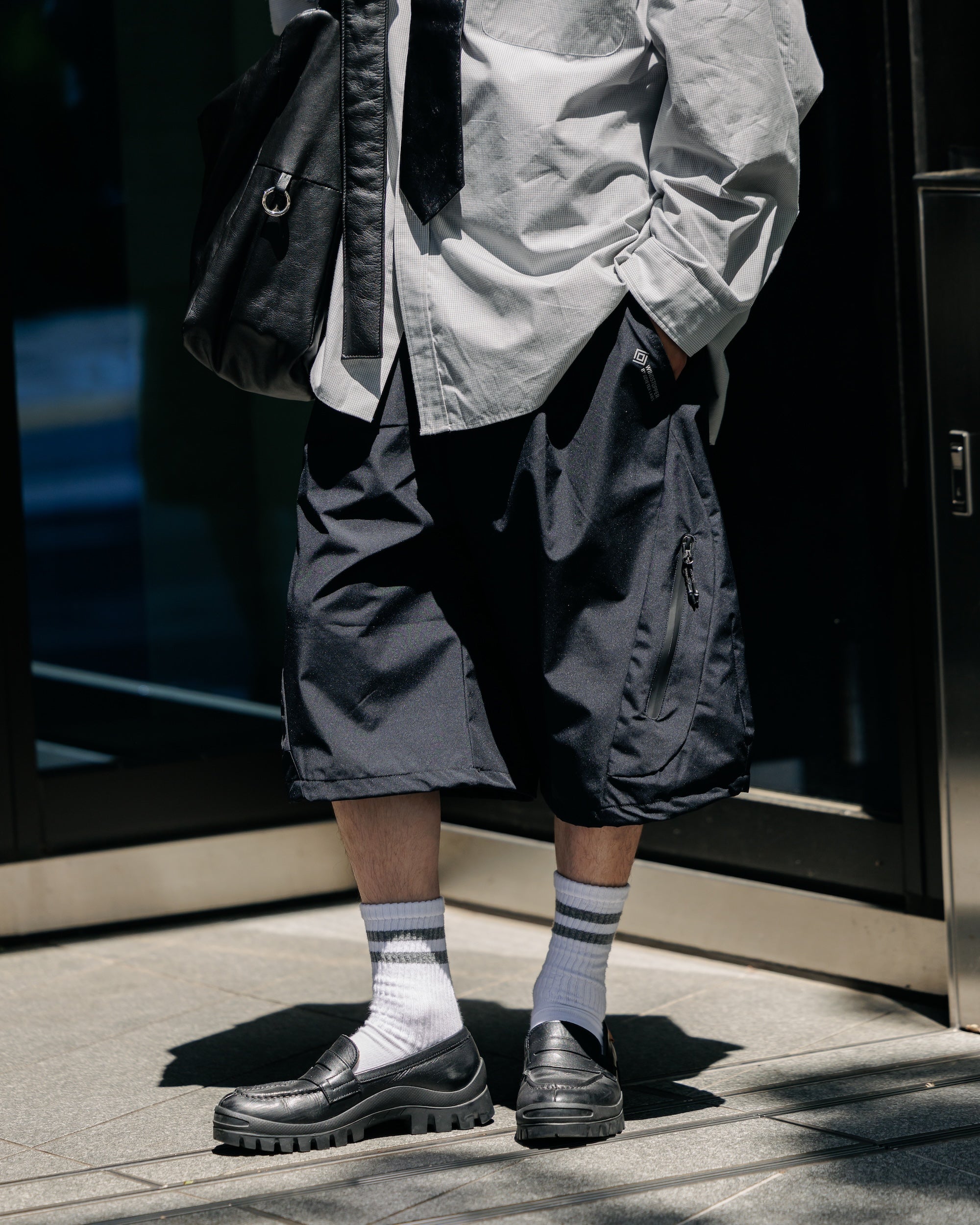 【5.28 WED 20:00- IN STOCK】+phenix WINDSTOPPER® by GORE-TEX LABS TECH MASSIVE TWISTED HALF PANTS (BLACK)