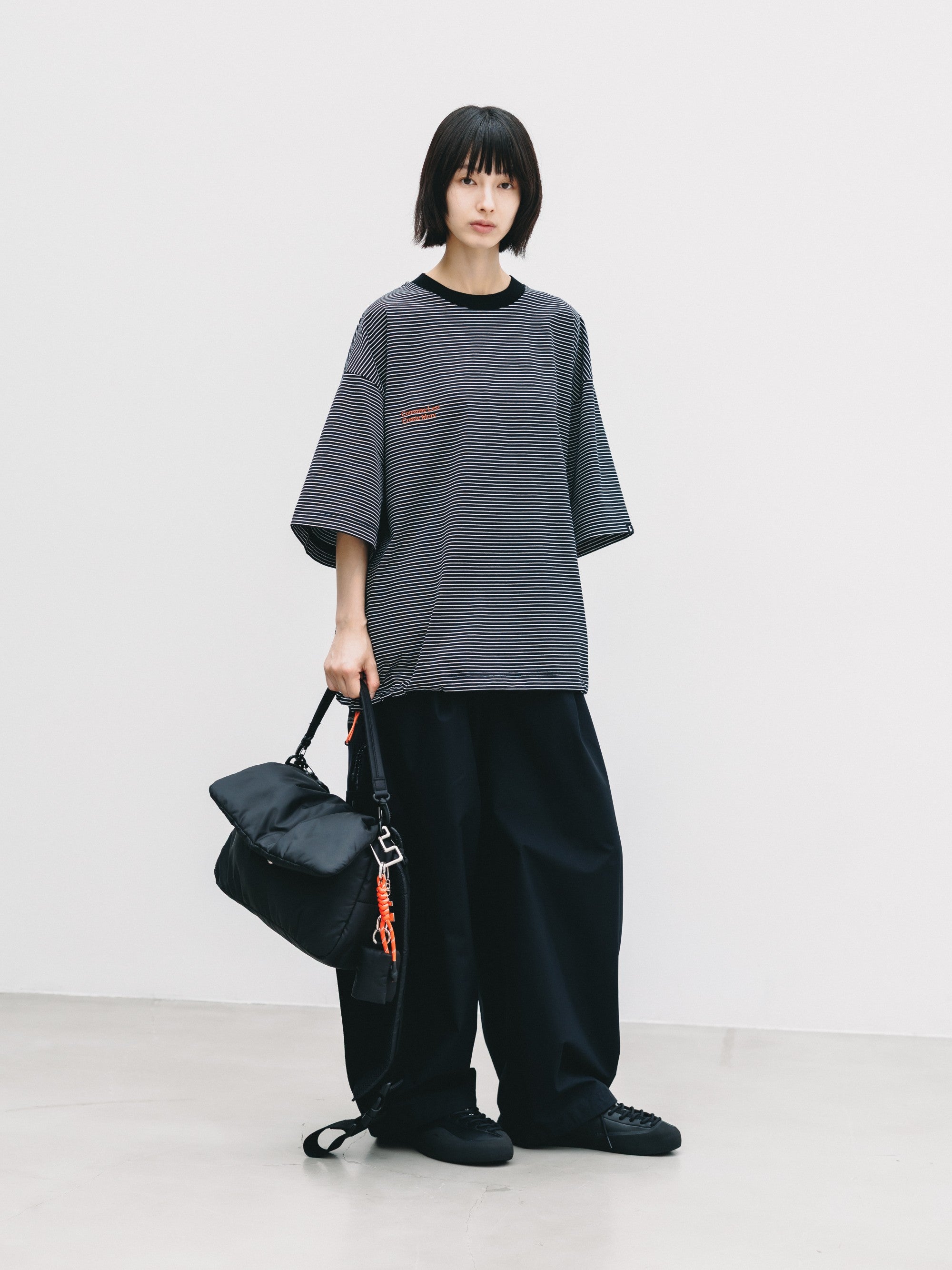【6.24 WED 20:00- IN STOCK】PADDED FLAP HOLIDAY BAG(BLACK)