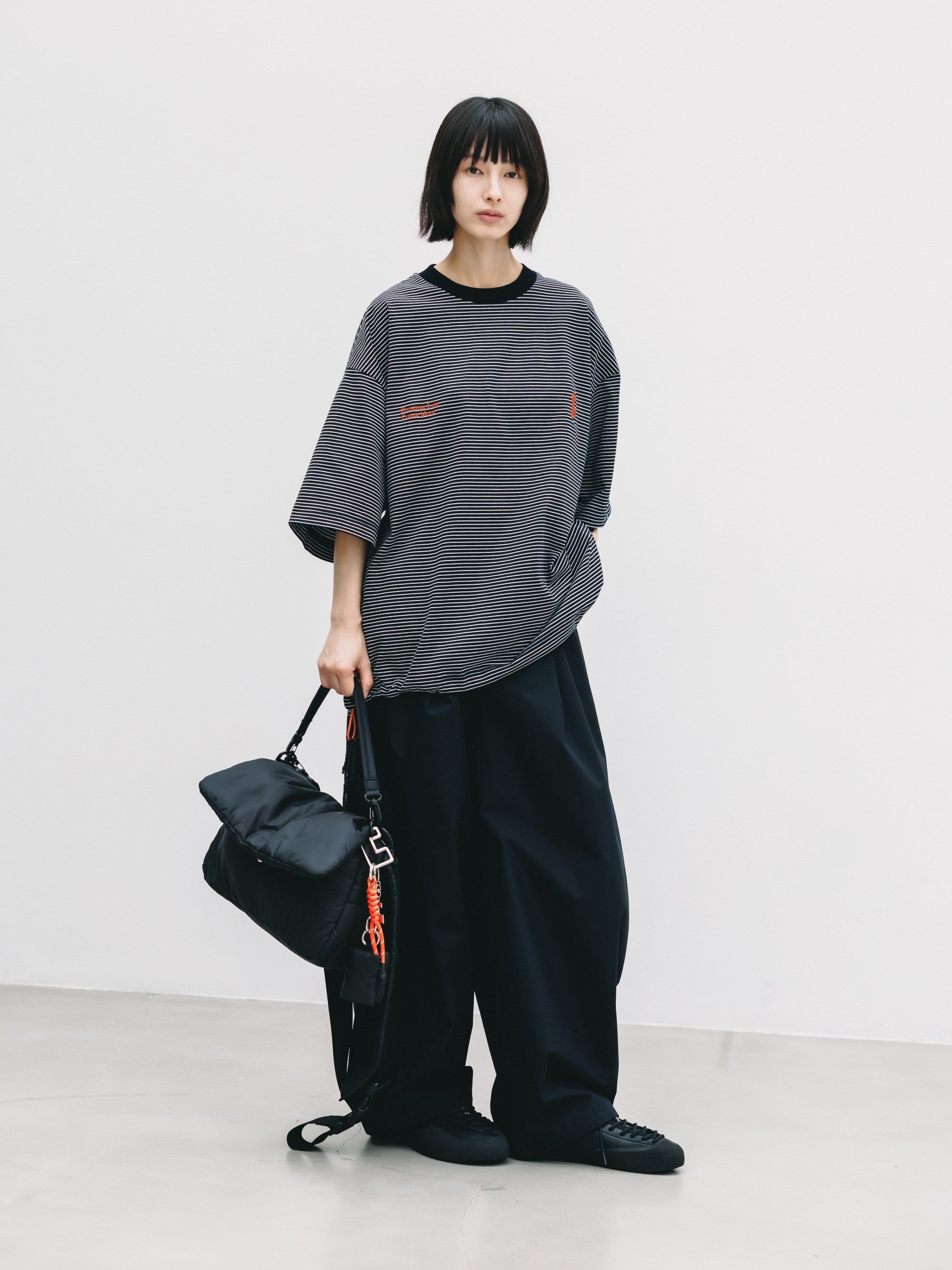 【6.24 WED 20:00- IN STOCK】PADDED FLAP HOLIDAY BAG(BLACK)