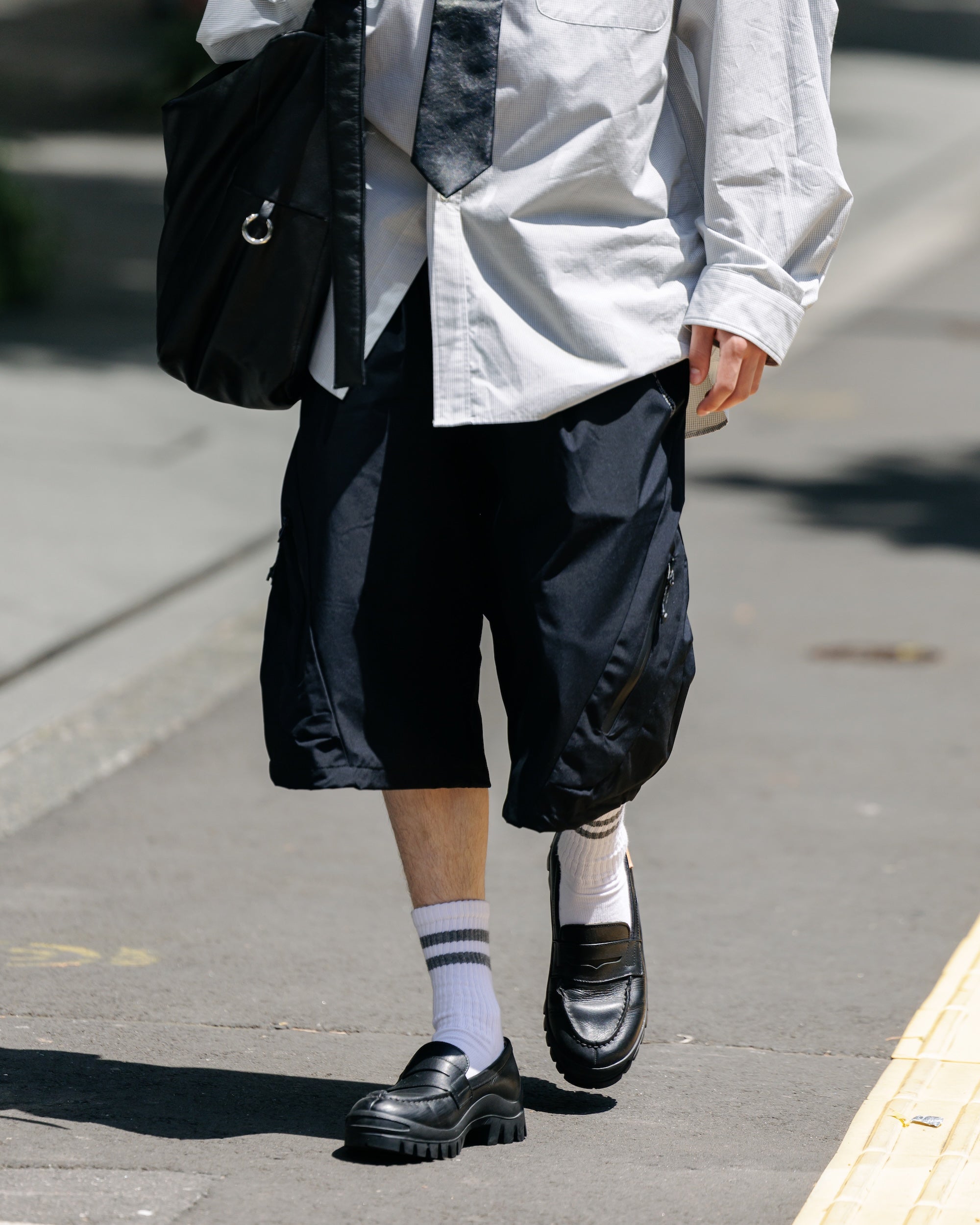 【5.28 WED 20:00- IN STOCK】+phenix WINDSTOPPER® by GORE-TEX LABS TECH MASSIVE TWISTED HALF PANTS (BLACK)
