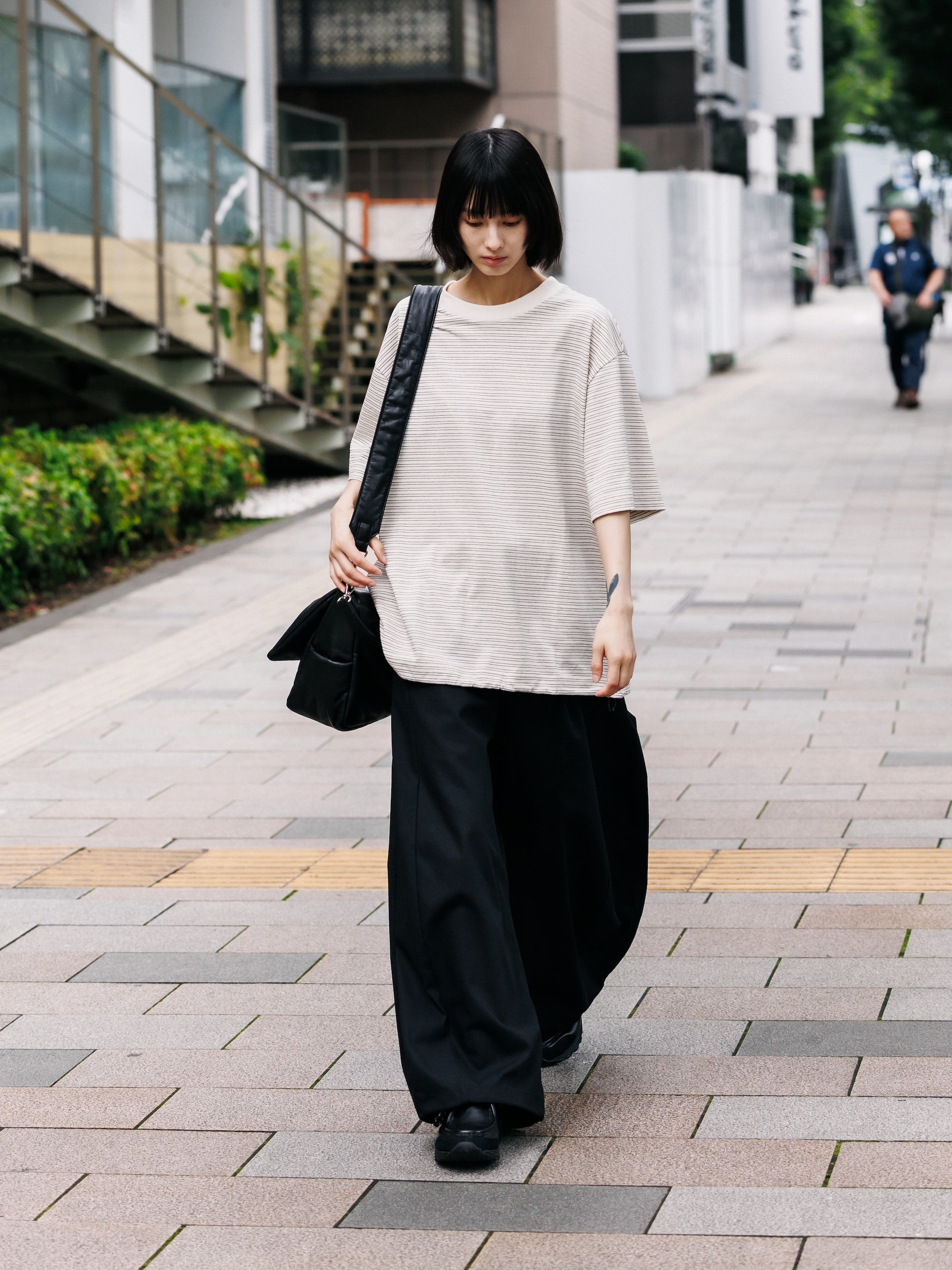 【7.11 SAT 20:00- IN STOCK】T/C GABARDINE CITY WIDE PANTS (BLACK)