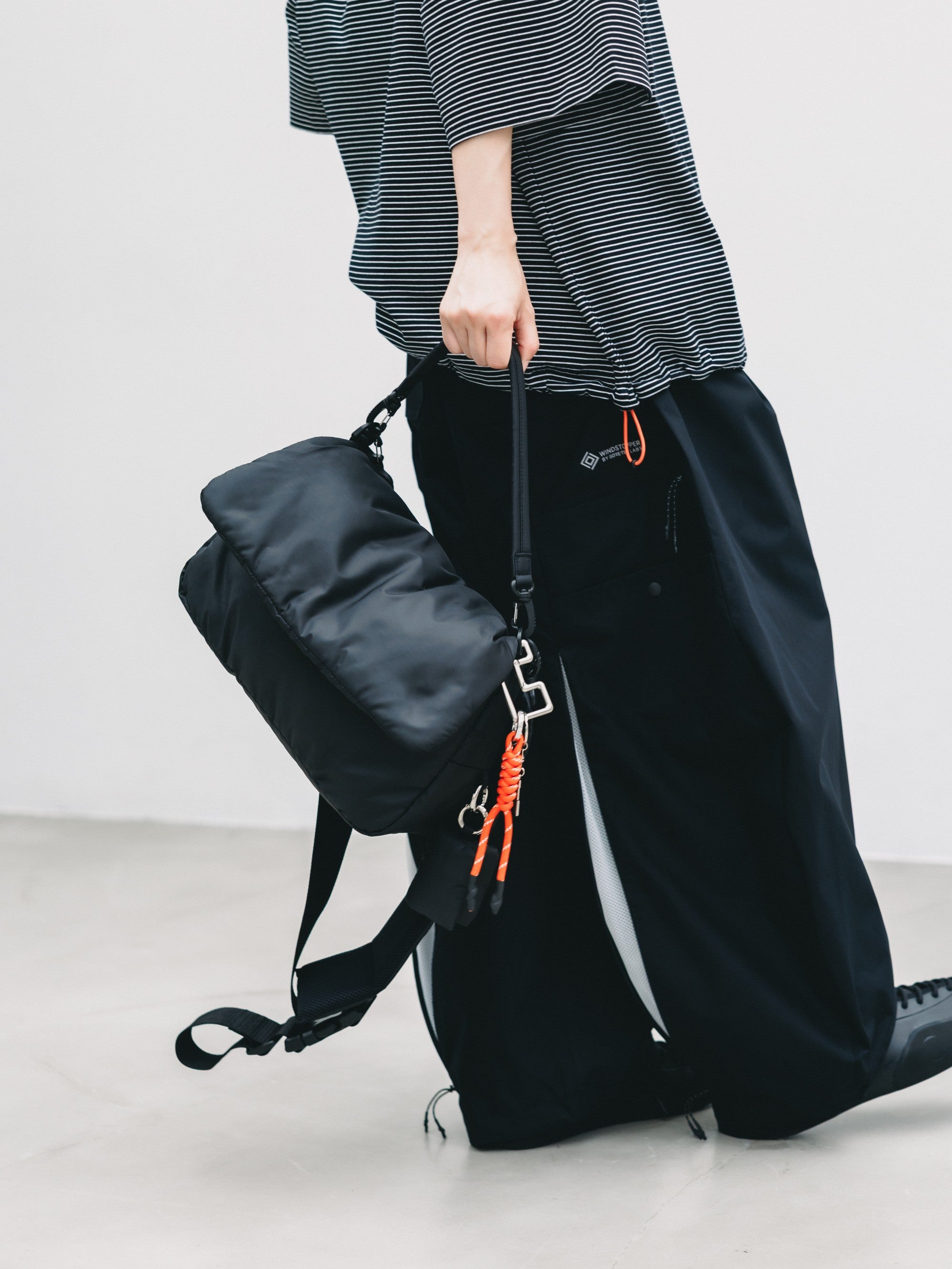 【6.24 WED 20:00- IN STOCK】PADDED FLAP HOLIDAY BAG(BLACK)