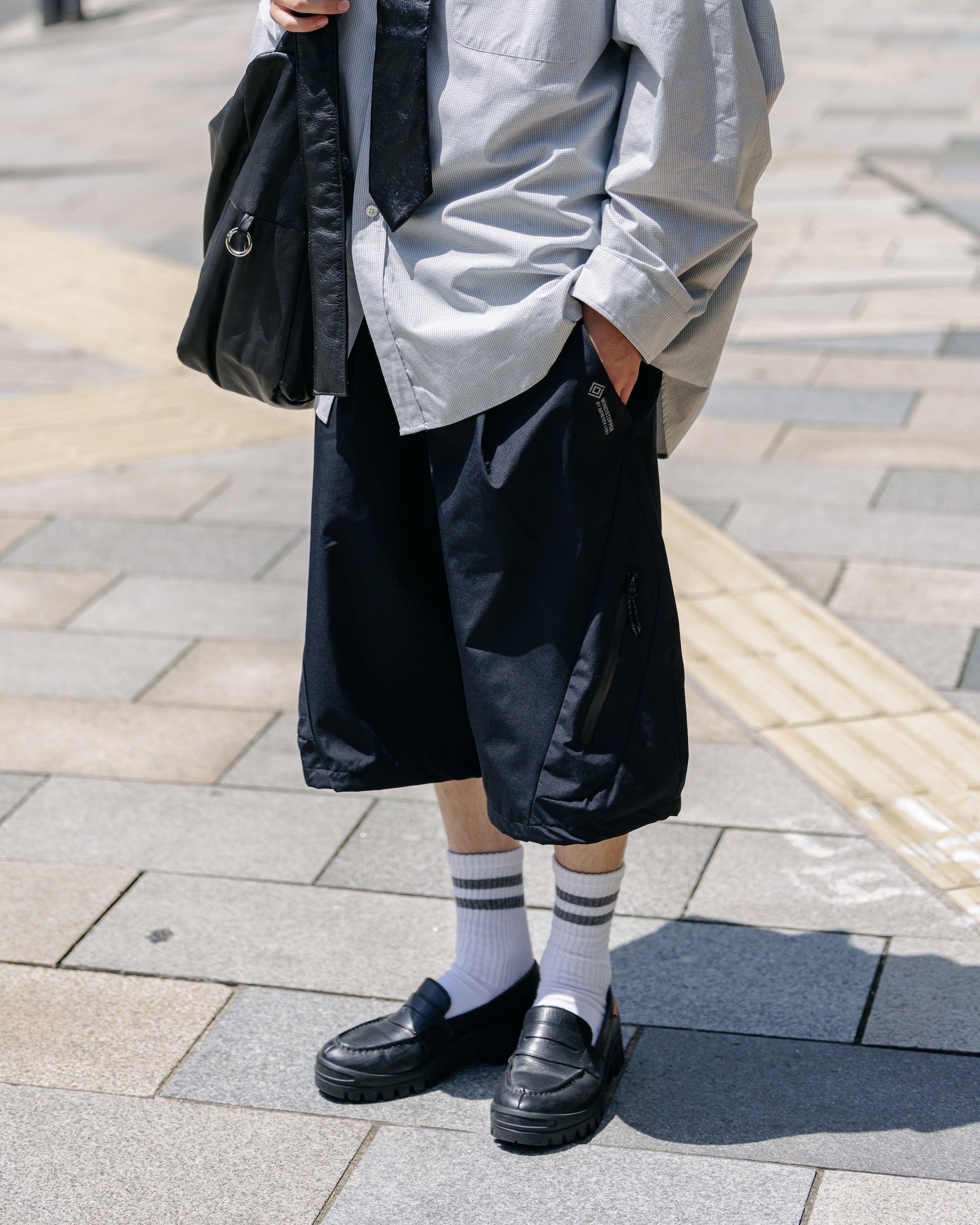 【5.28 WED 20:00- IN STOCK】+phenix WINDSTOPPER® by GORE-TEX LABS TECH MASSIVE TWISTED HALF PANTS (BLACK)