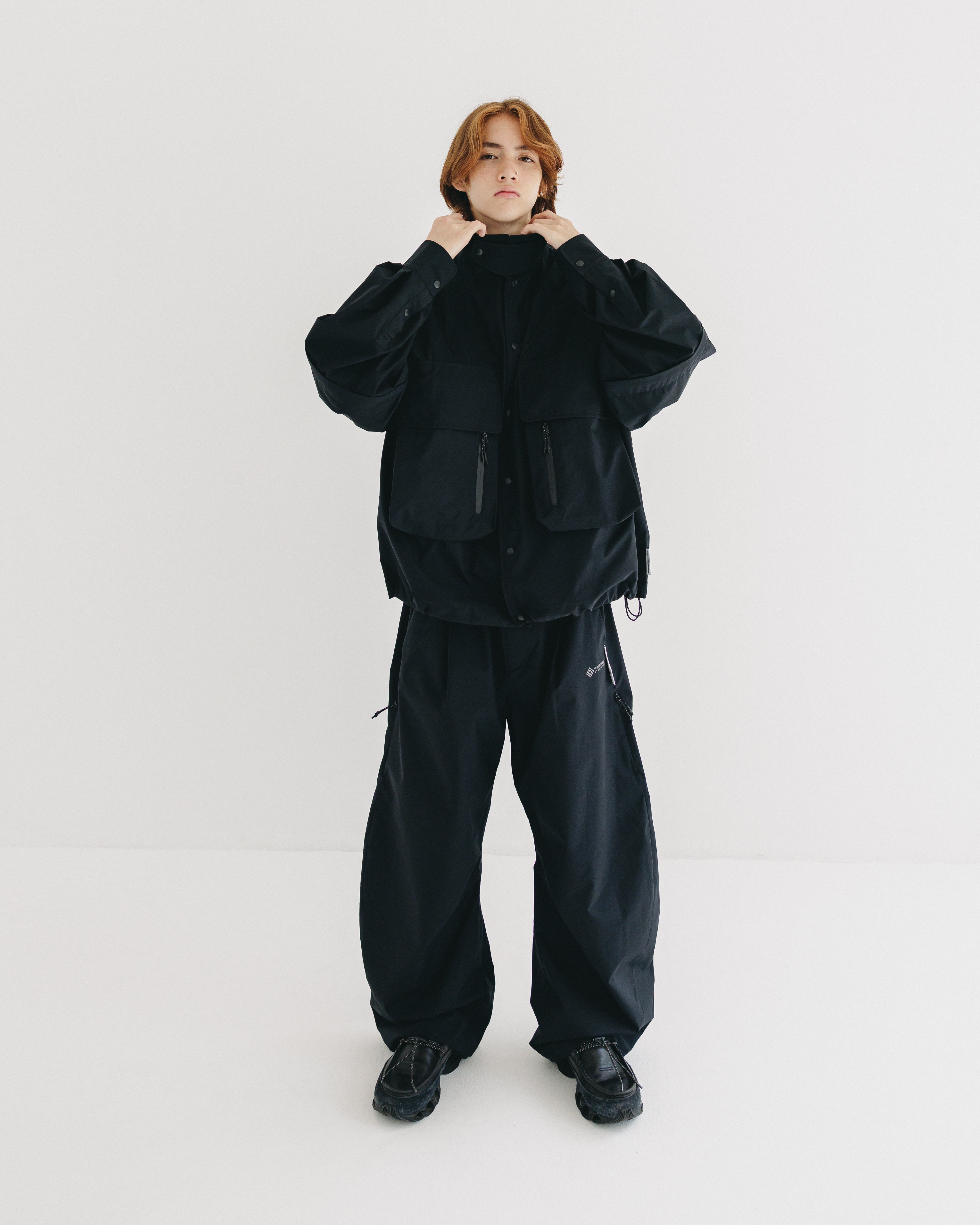 +phenix WINDSTOPPER® by GORE-TEX LABS CITY BARREL LEG PANTS (BLACK)