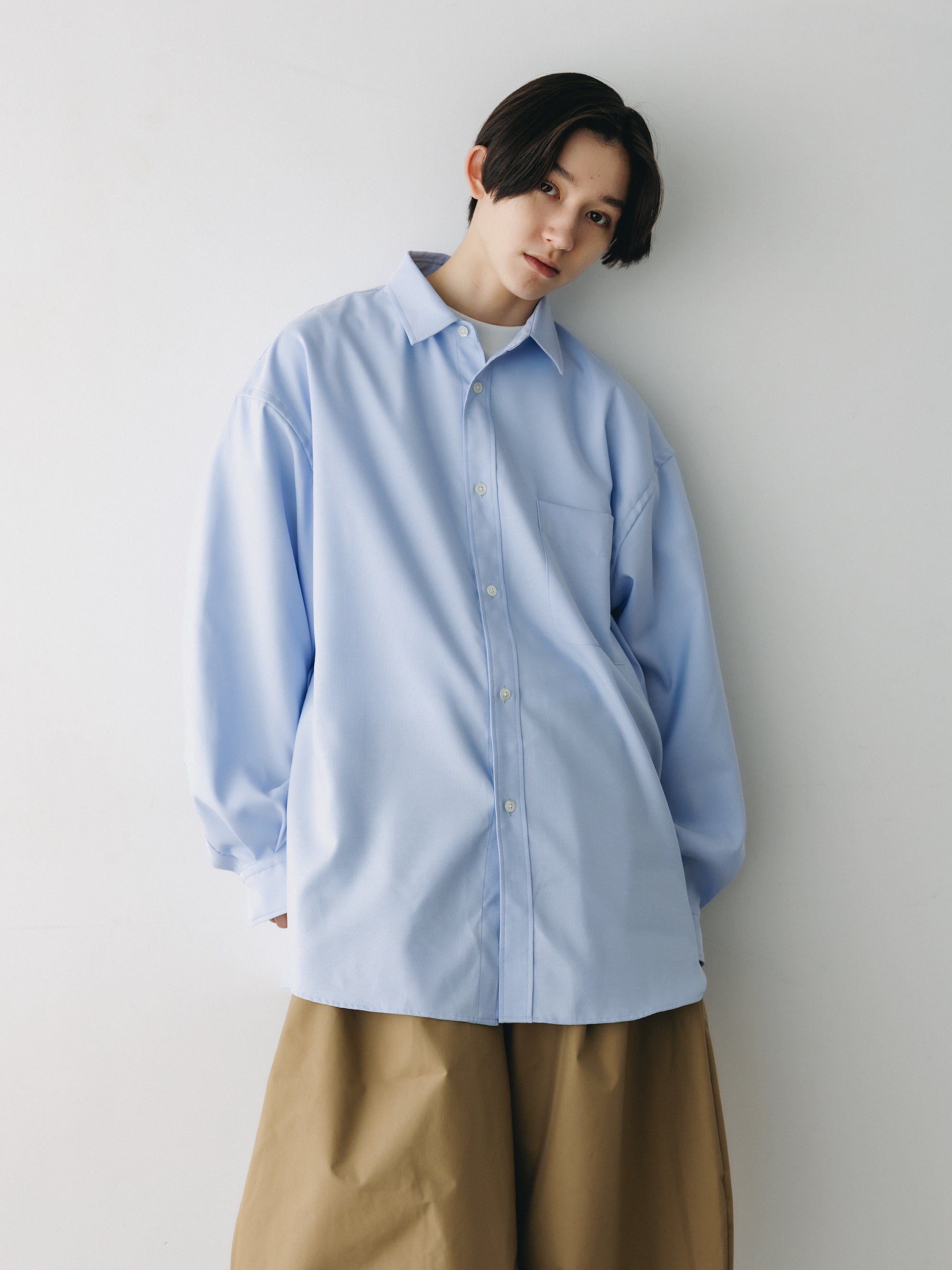 ACTIVE OXFORD EVERYDAY L/S SHIRT (SAX BLUE)