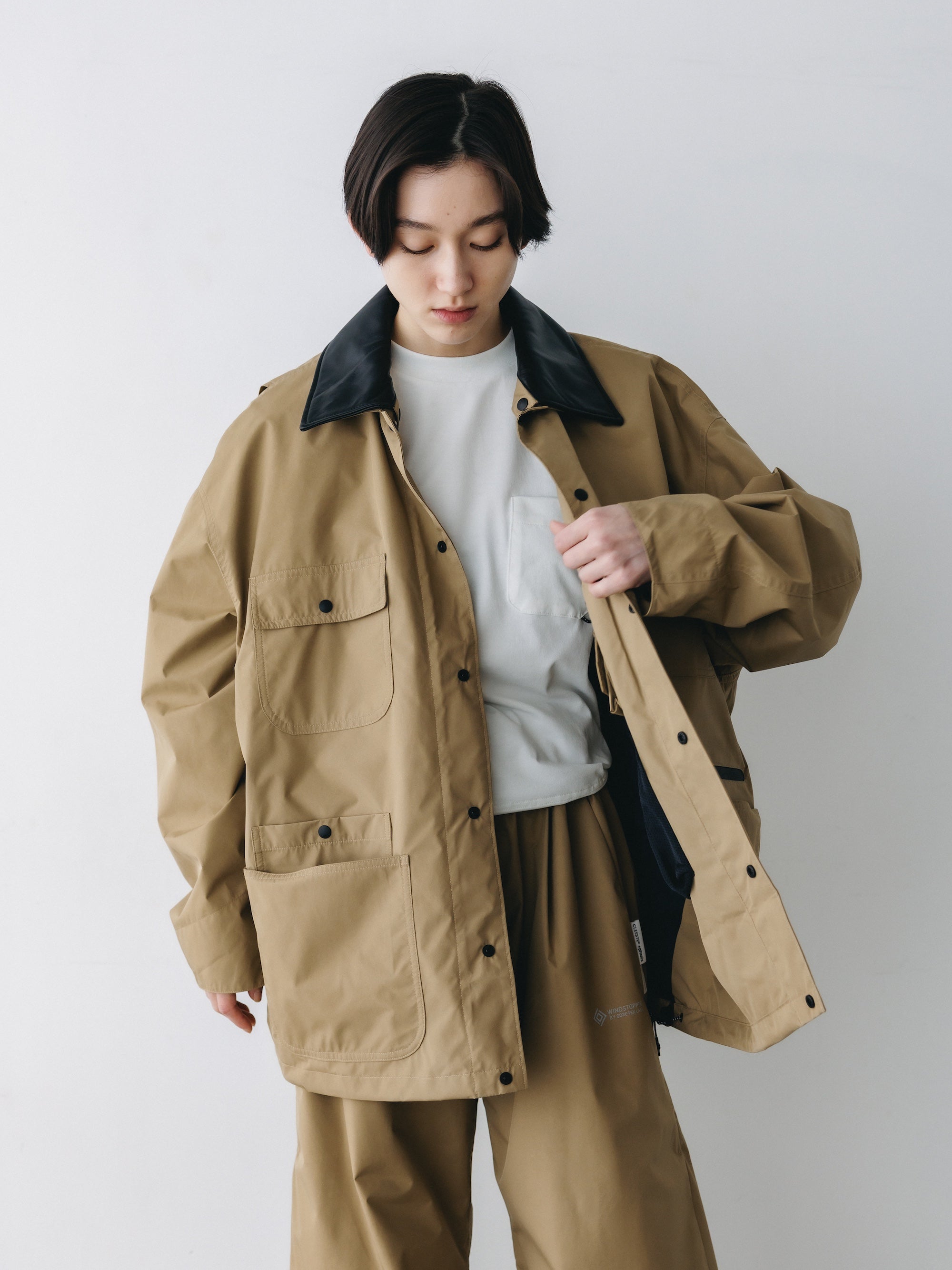 +phenix WINDSTOPPER® BY GORE-TEX LABS CITY STORAGE COVERALL JACKET (CAMEL BEIGE)