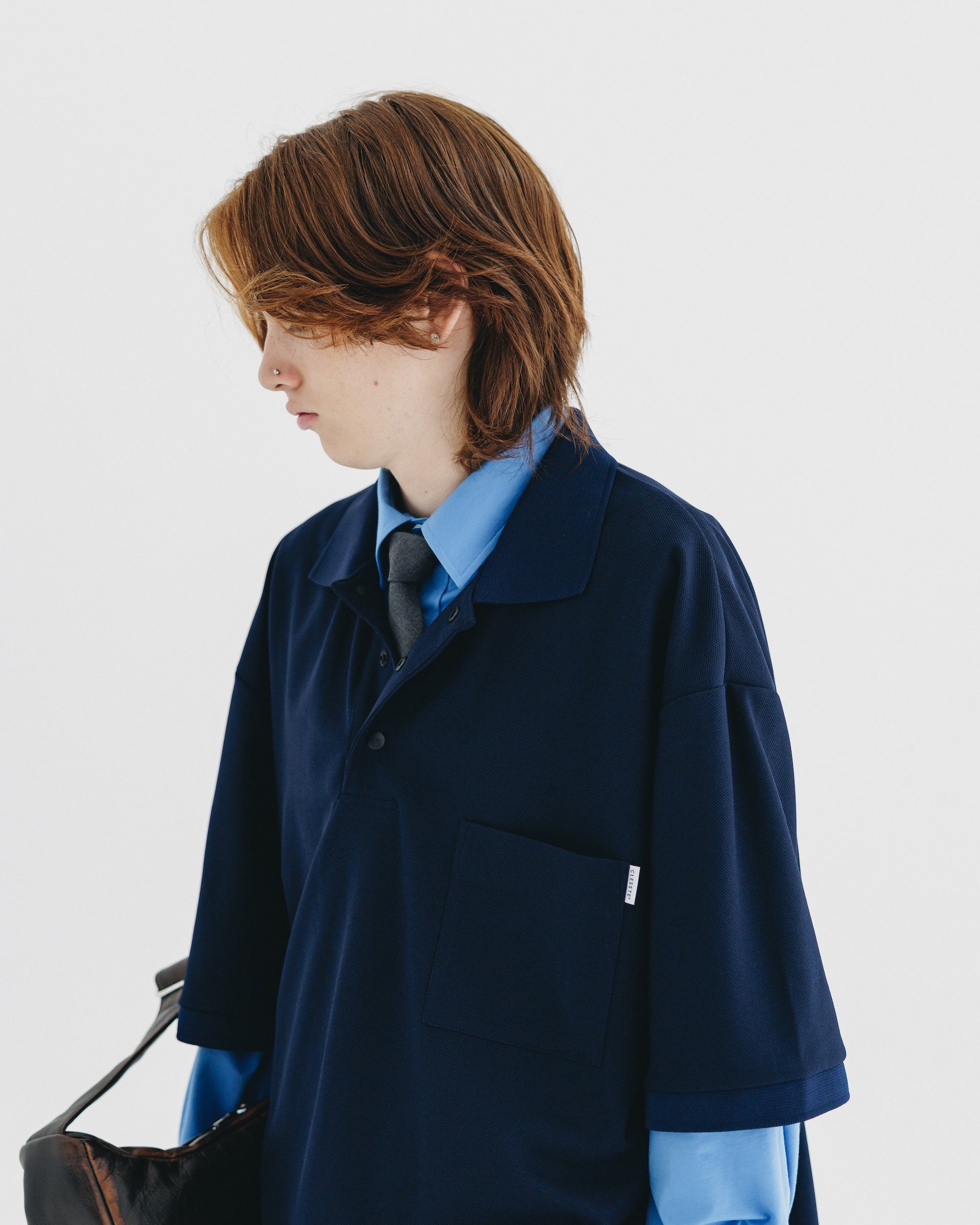 【9.6 SAT 20:00- IN STOCK】ACTIVE CITY S/S POLO SHIRT (NAVY)