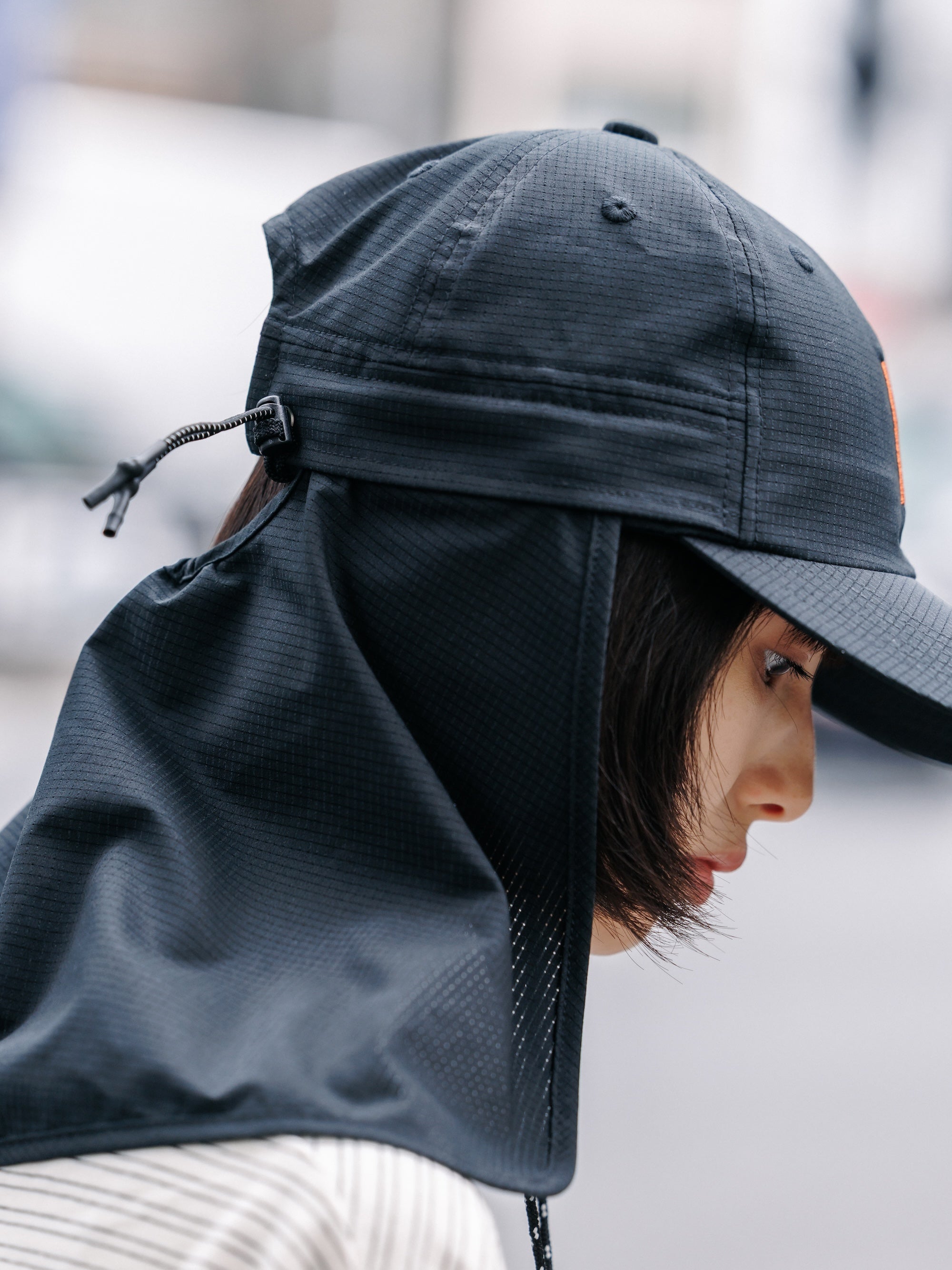 【7.11 SAT 20:00- IN STOCK】"C"ACTIVE CITY SUNSHADE CAP (BLACK×ORANGE)