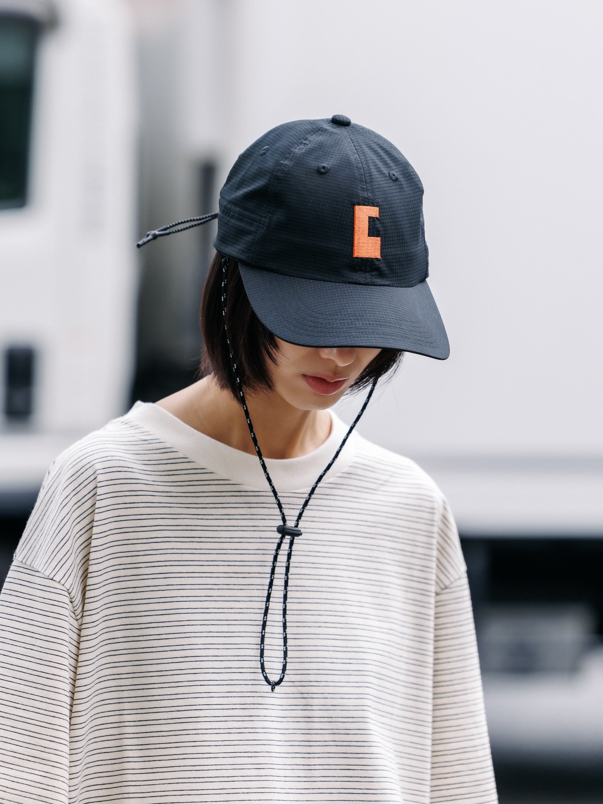 【7.11 SAT 20:00- IN STOCK】"C"ACTIVE CITY SUNSHADE CAP (BLACK×ORANGE)