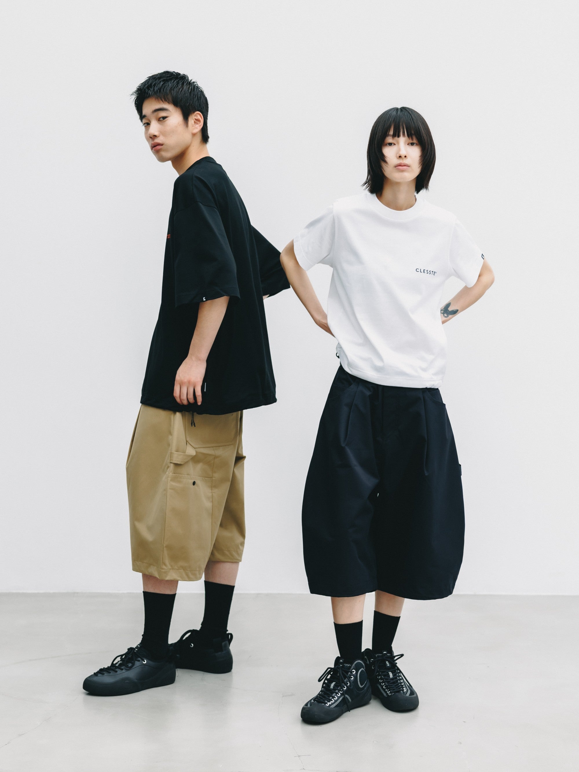 【7.8 WED 20:00- IN STOCK】+PHENIX WINDSTOPPER® BY GORE-TEX LABS TWILL CITY MASSIVE UTILITY HALF PANTS (BLACK)