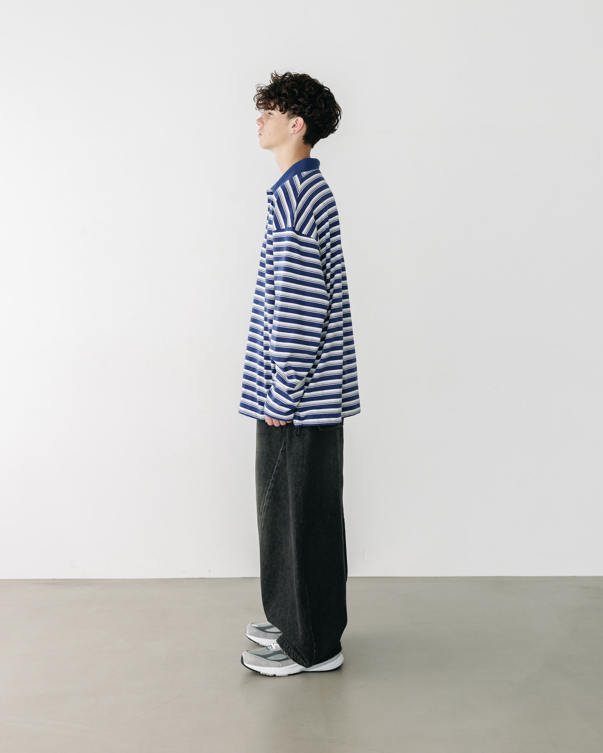 VINTAGE DYED SELVEDGE DENIM MASSIVE TWISTED PANTS (VINTAGE BLACK)