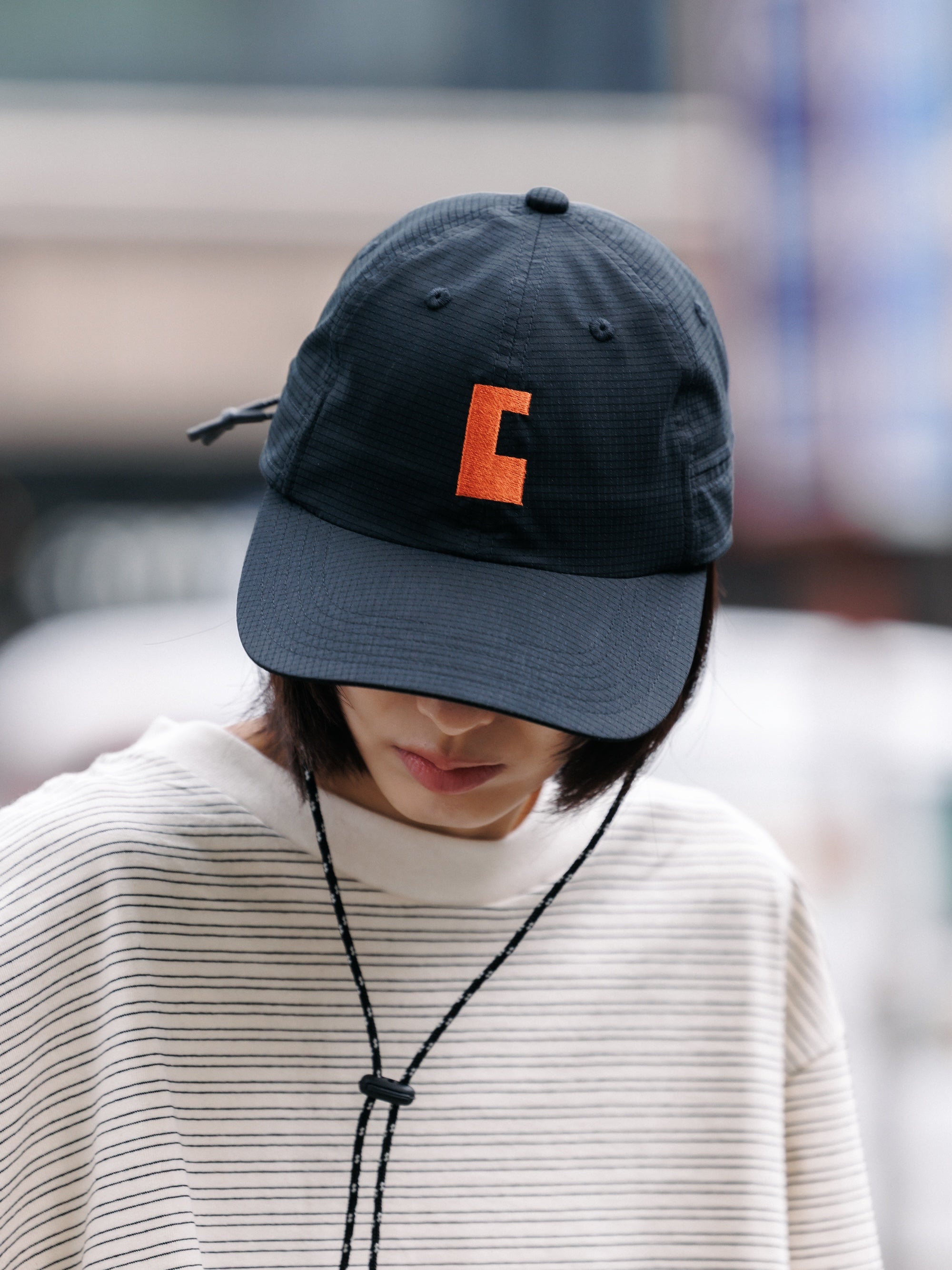 【7.11 SAT 20:00- IN STOCK】"C"ACTIVE CITY SUNSHADE CAP (BLACK×ORANGE)