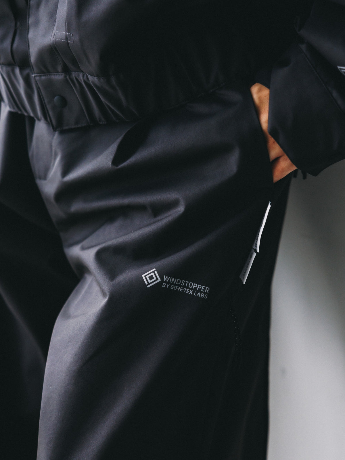 【10.17 SAT 20:00- IN STOCK】 +phenix WINDSTOPPER® by GORE-TEX LABS TWILL CITY BARREL LEG PANTS (SHADOW GRAY)