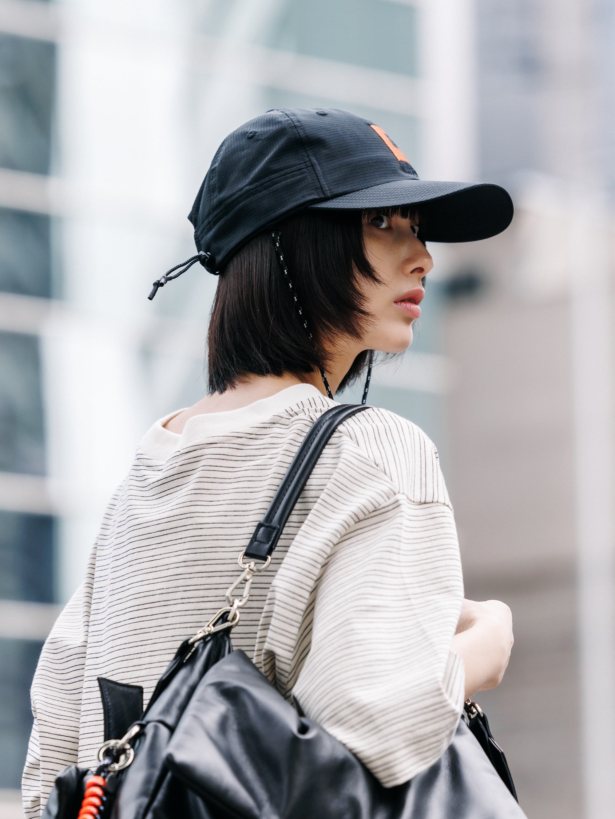 【7.11 SAT 20:00- IN STOCK】"C"ACTIVE CITY SUNSHADE CAP (BLACK×ORANGE)