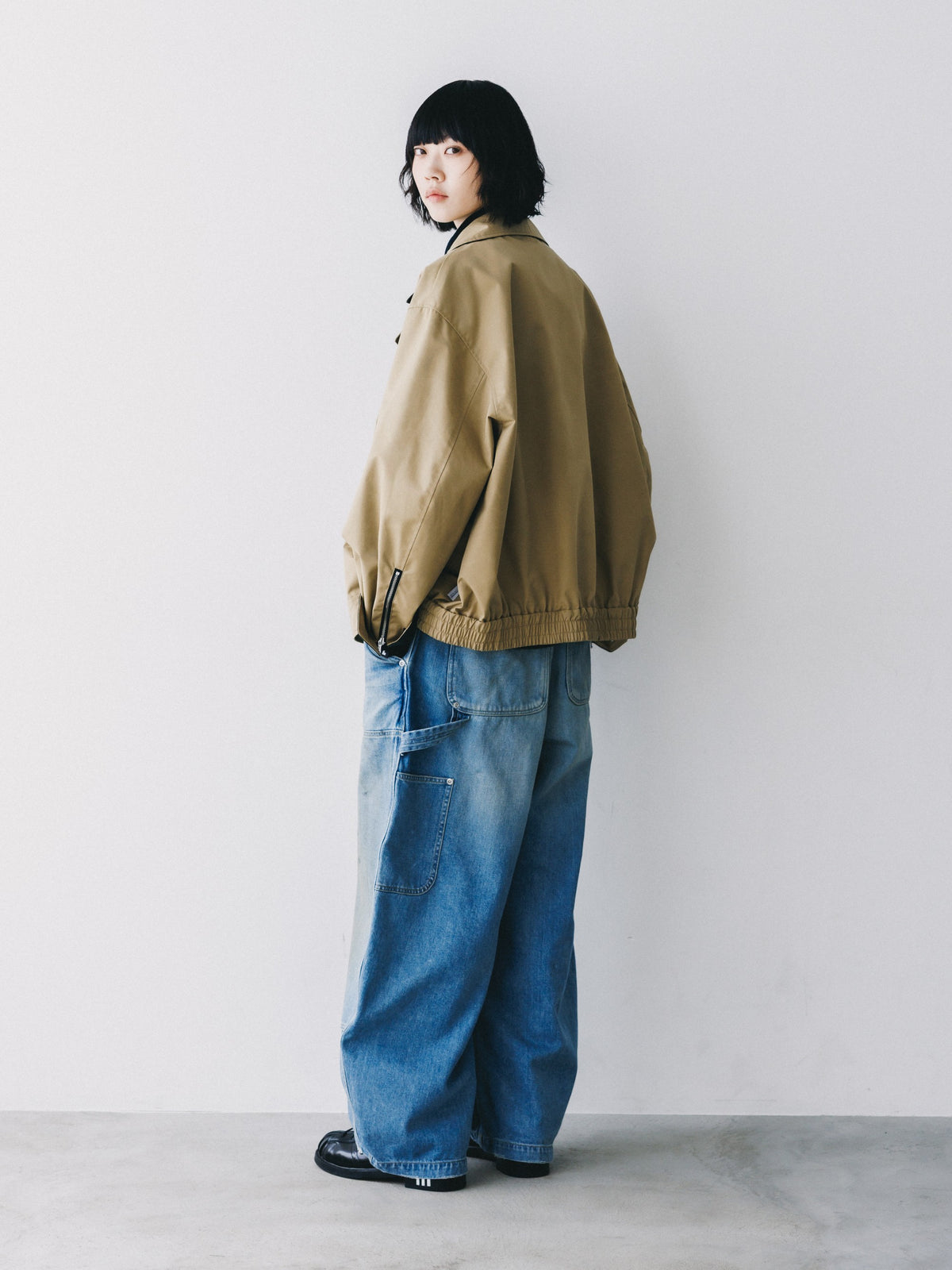【10.24 SAT 20:00- IN STOCK】 +phenix WINDSTOPPER® by GORE-TEX LABS TWILL CITY DOUBLE FLAP JACKET (CAMEL BEIGE)